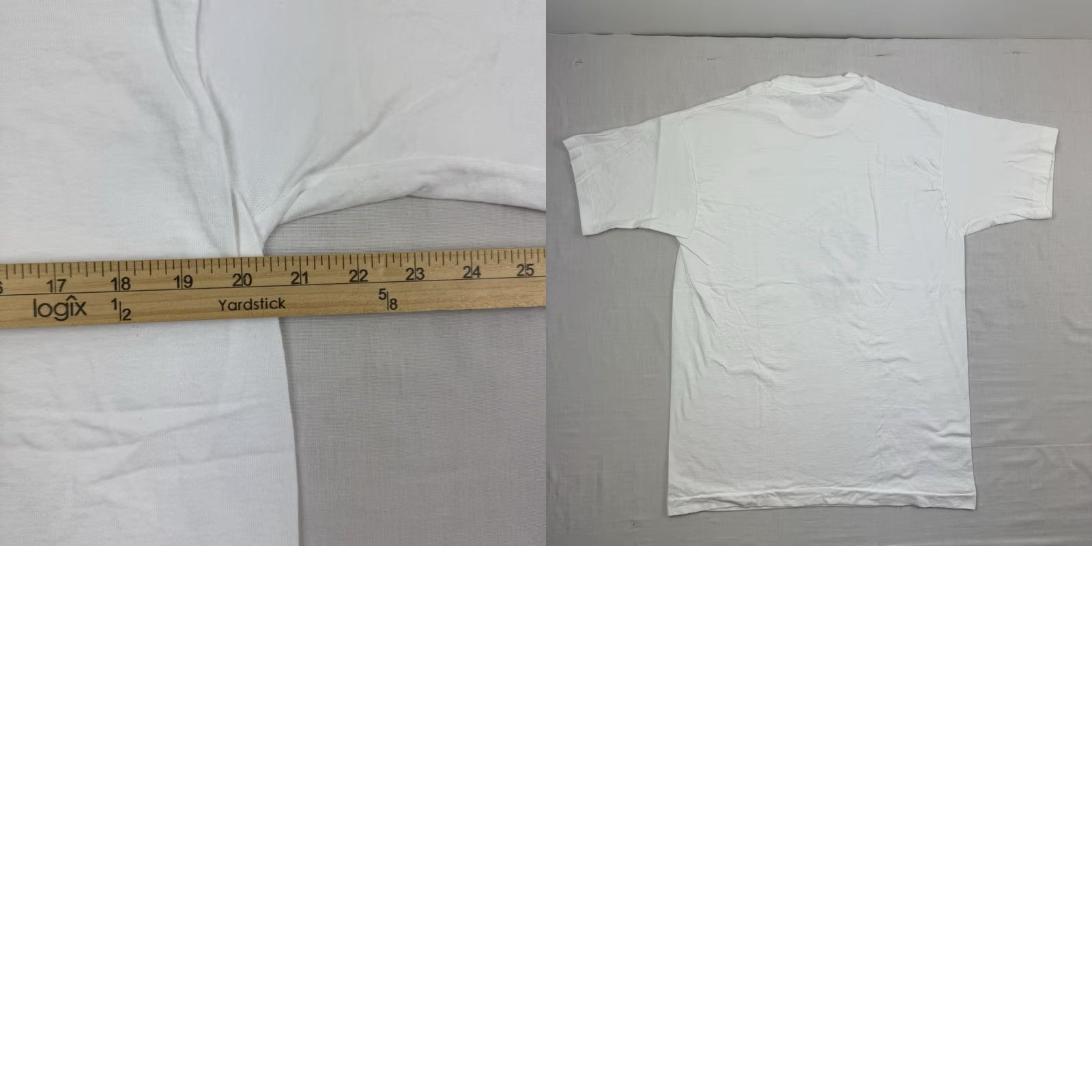 Fruit Of The Loom VINTAGE Fruit of the Loom T-Shirt Adult Large White Medical Heart 90s Mens Size US L / EU 52-54 / 3 - 8 Thumbnail