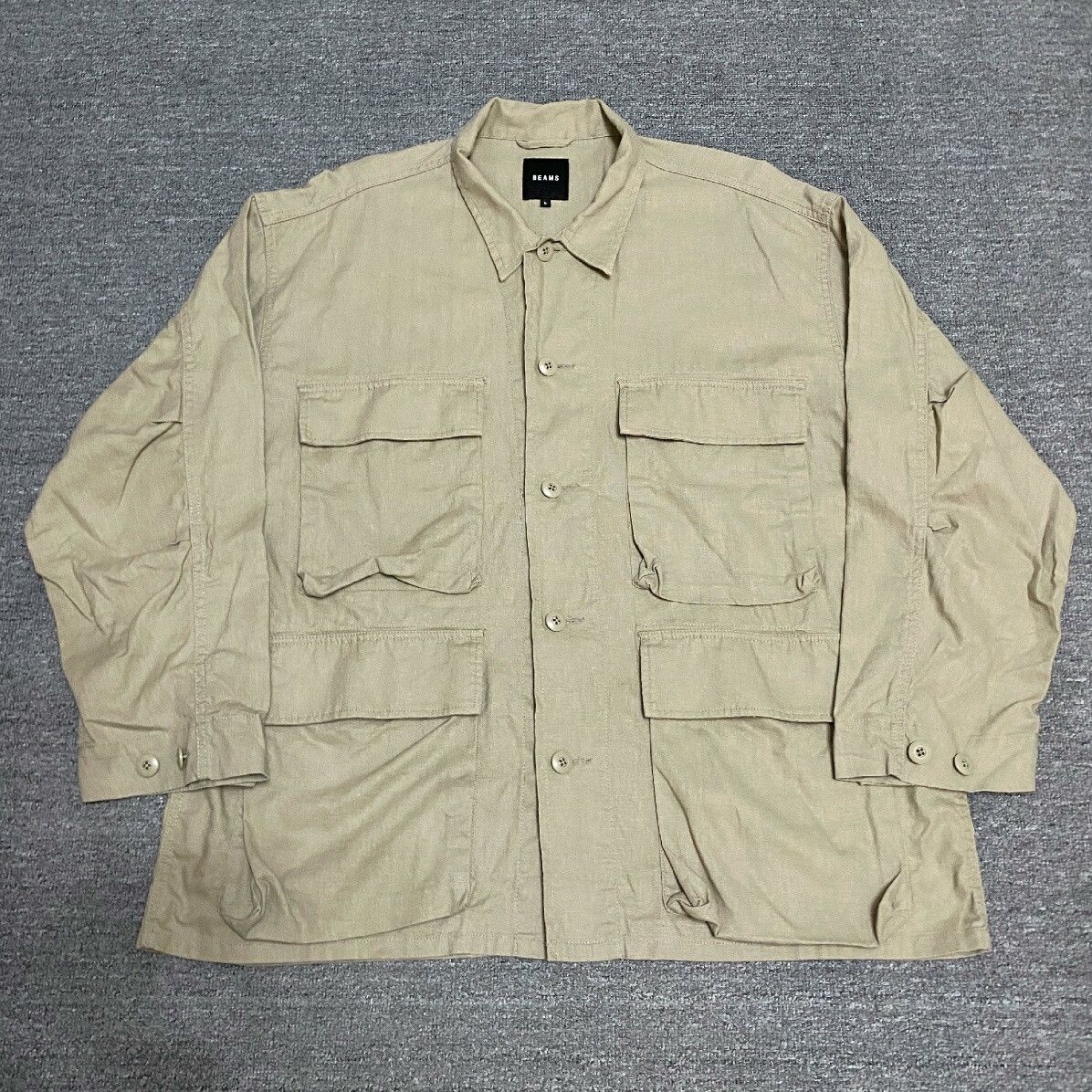 Beams Japan BEAMS Cotton-Linen Four-Pocket Jacket Size US L / EU 52-54 / 3 - 1 Thumbnail