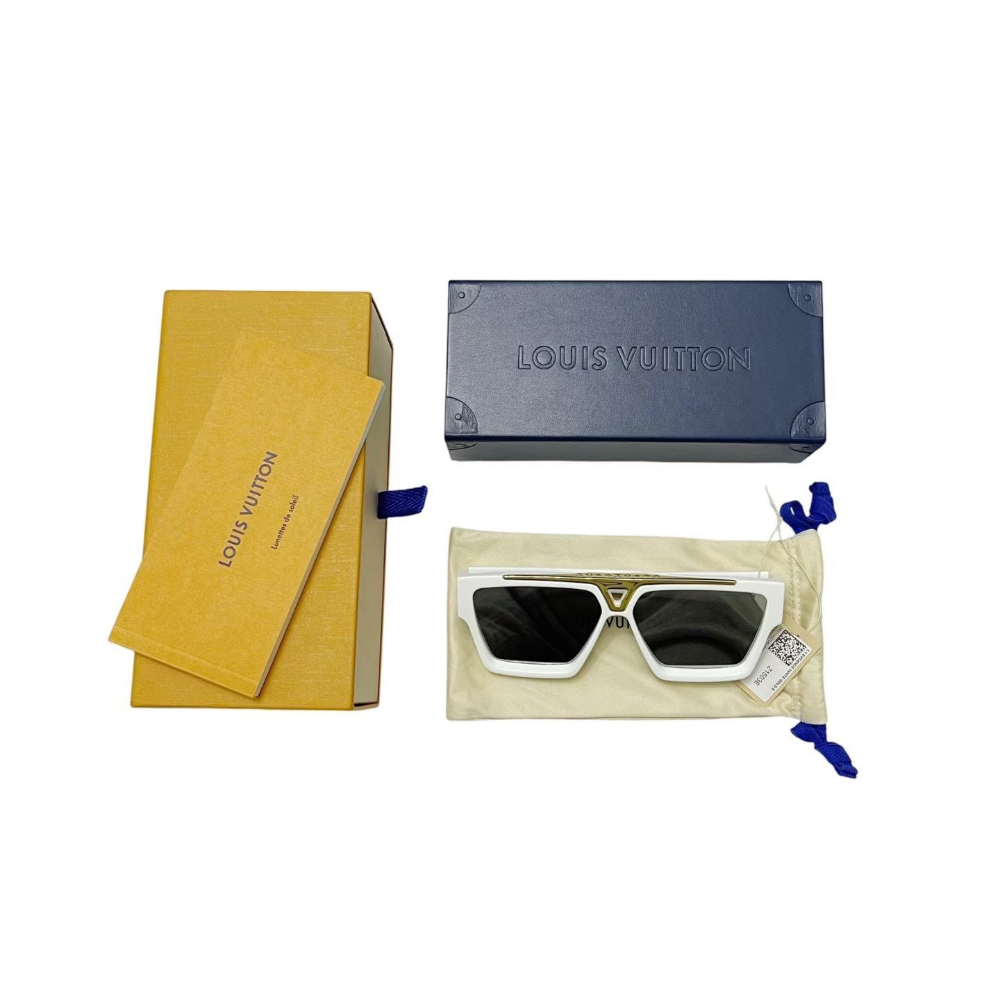 Louis Vuitton Louis Vuitton White Sunglasses one size Men Size ONE SIZE - 1 Thumbnail