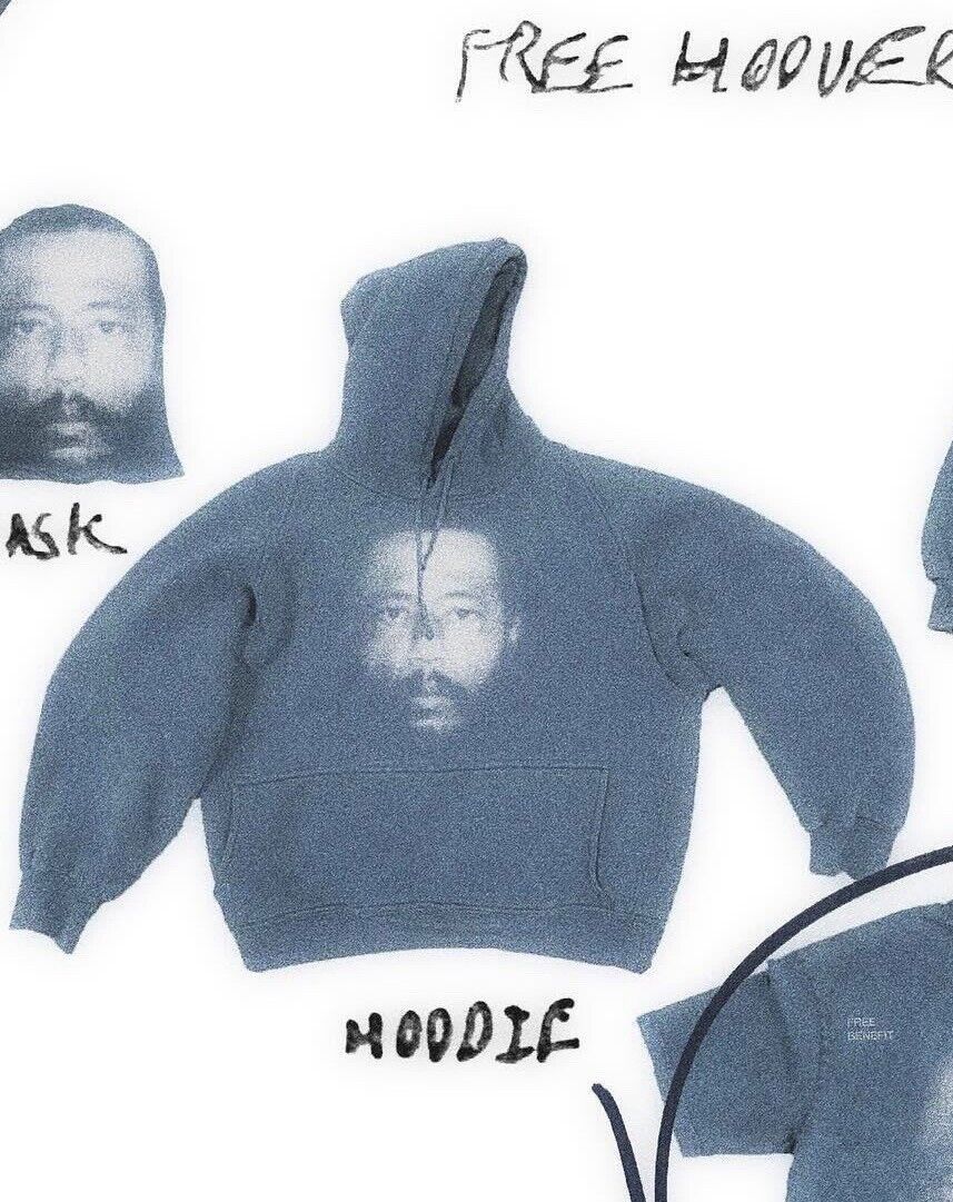 image of Kanye West x Yeezy Season Yeezy Free Hoover Unreleased Hoodie Blank XL in Faded Black, Men's