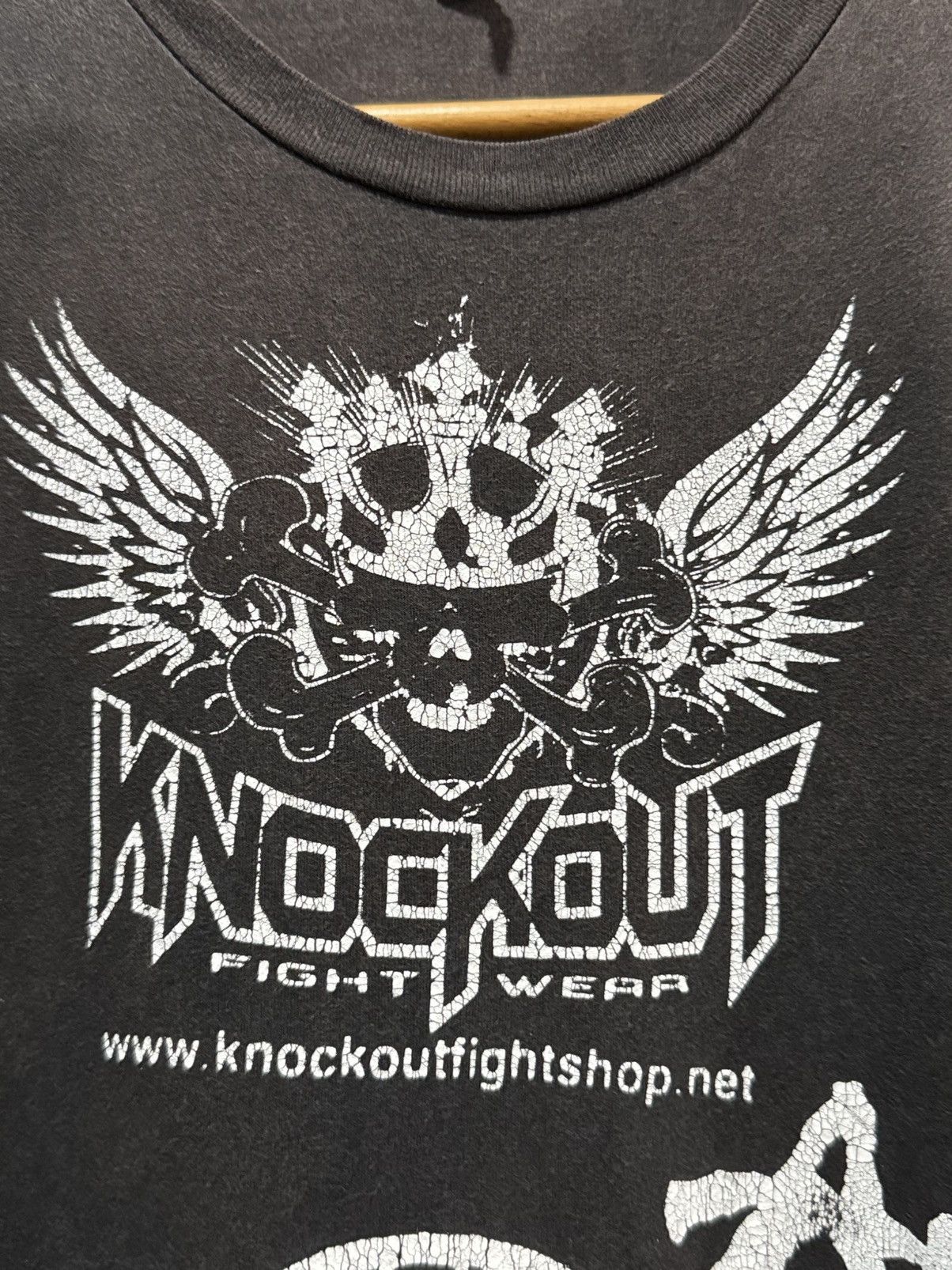 WWF Thrashed Wand Fight Team Knockout Sun Faded Tee Size US L / EU 52-54 / 3 - 5 Thumbnail