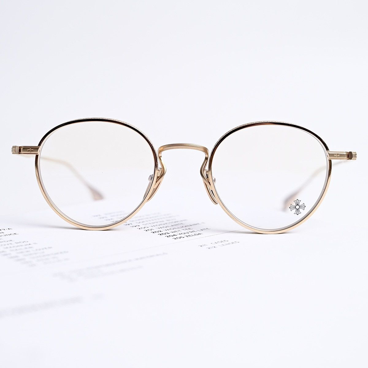 Chrome Hearts CHROME HEARTS THICK GOLD PLATED/ MATTE GOLD PLATED GLASSES Size ONE SIZE - 10 Thumbnail