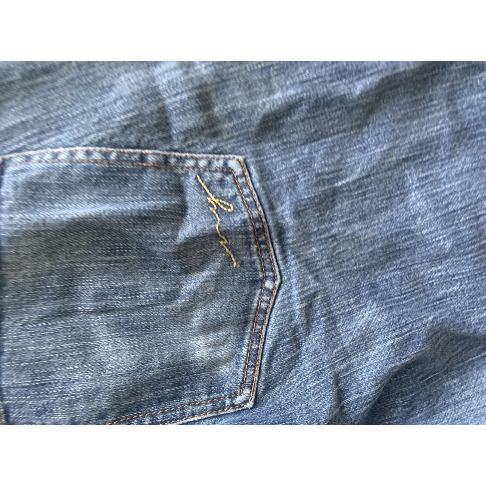 Denime SOHO Jeans Bootcut Dark Wash Denim Mid Rise Size 10 Women Size 32" / US 10 / IT 46 - 3 Thumbnail