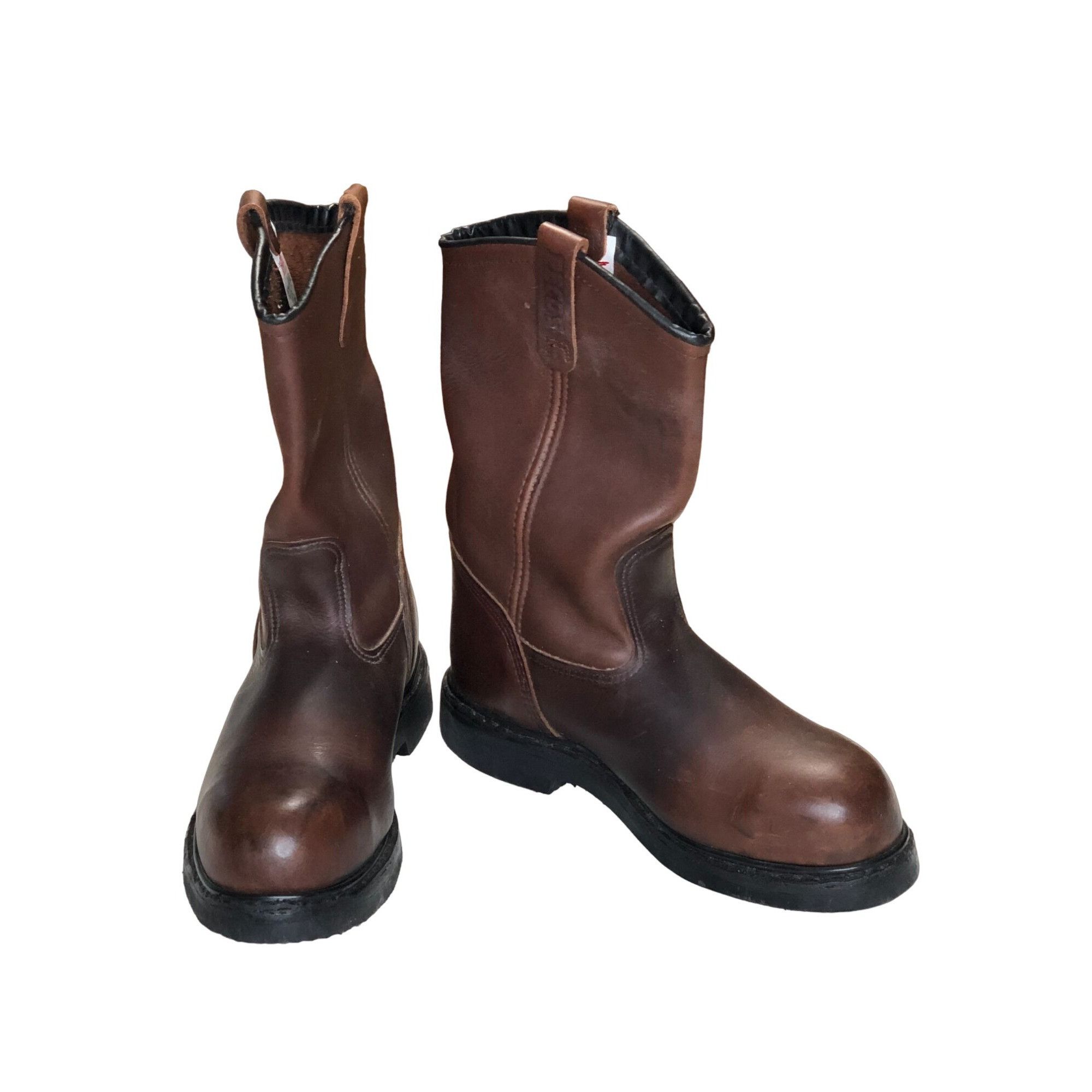 image of Red Wing Pecos 3505 Steel Toe Work Safety Boots Mens 9 Brown