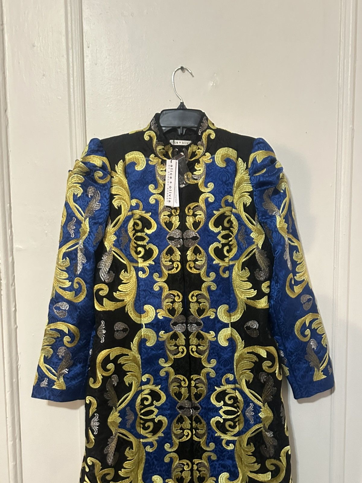 Alice + Olivia A+O THOMAS EMBROIDERED COAT Size S / US 4 / IT 40 - 5 Thumbnail