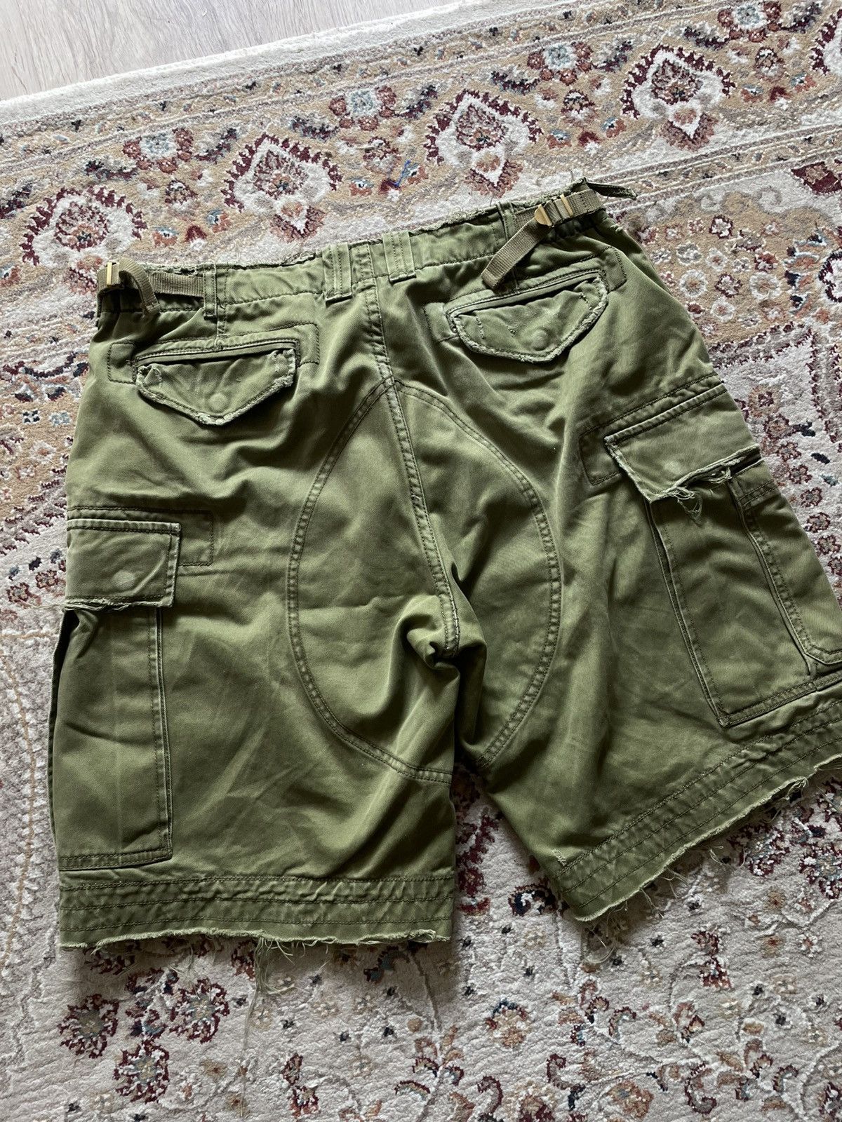 Polo Ralph Lauren Type-1 Polo Ralph Lauren Military Cargo Shorts USA Distresed Size US 32 / EU 48 - 9 Thumbnail