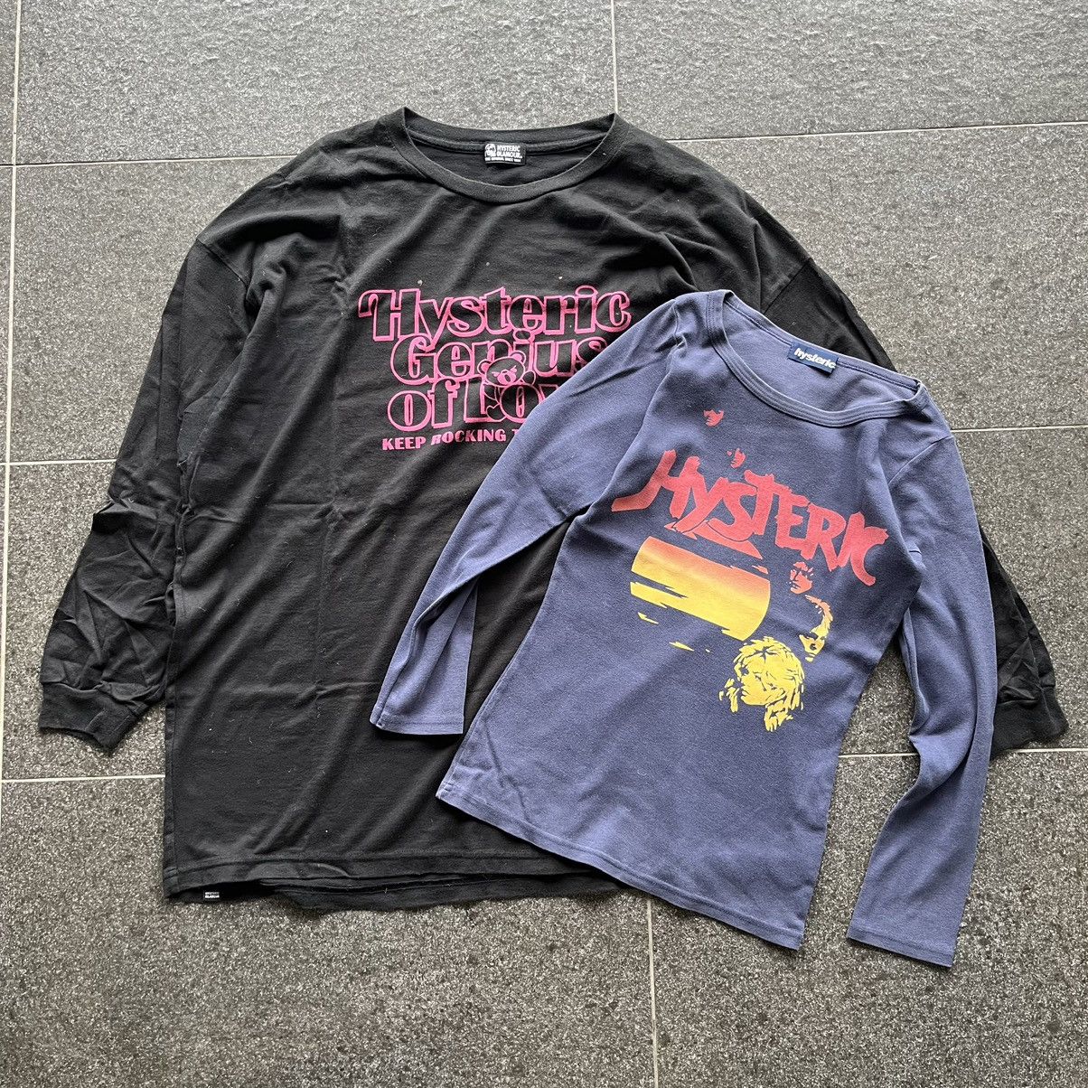 (COMBO)(BUNDLE) Hysteric Glamour Long Sleeve T-shirt