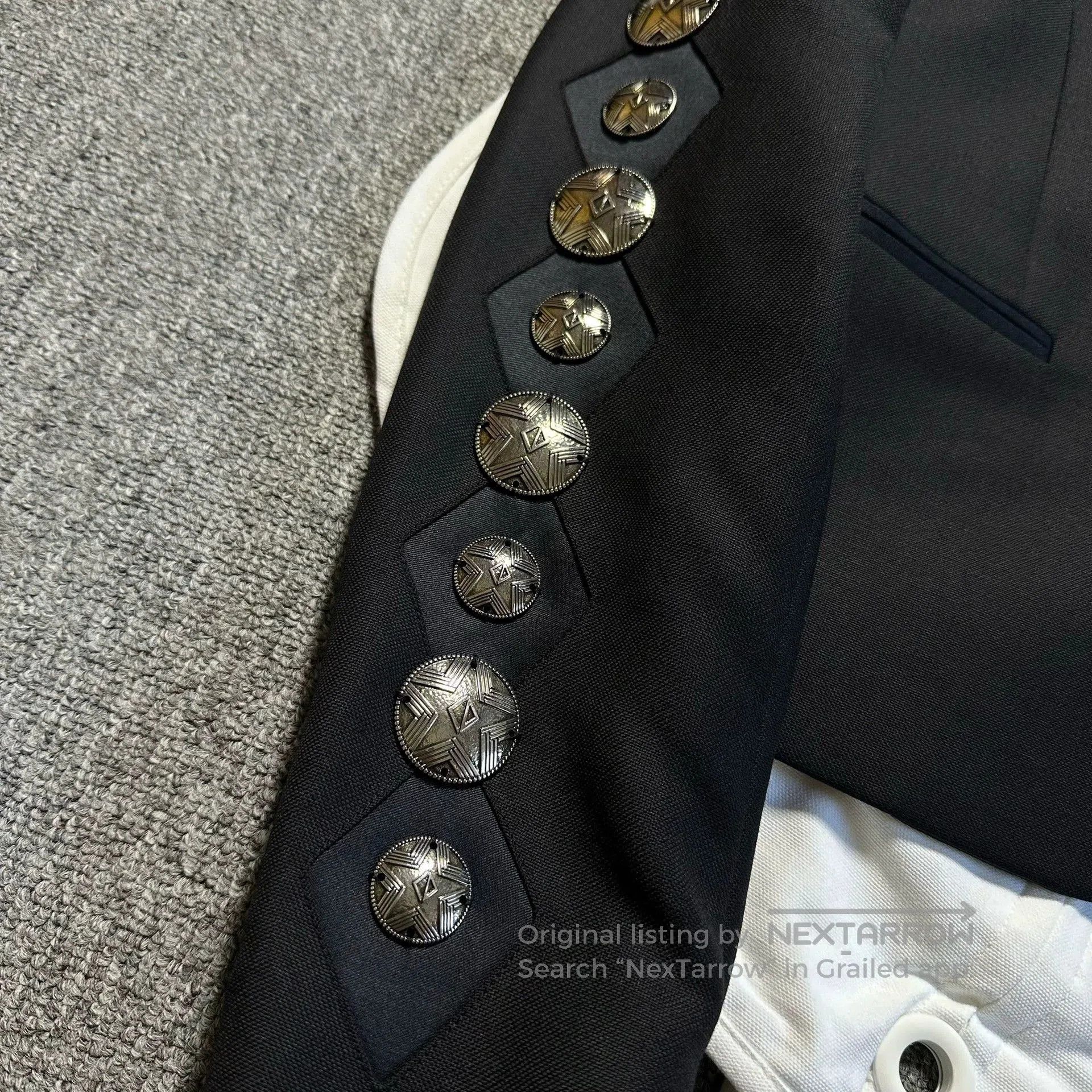 Dior dior black high-collar blazer jacket. Size US L / EU 52-54 / 3 - 2 Thumbnail