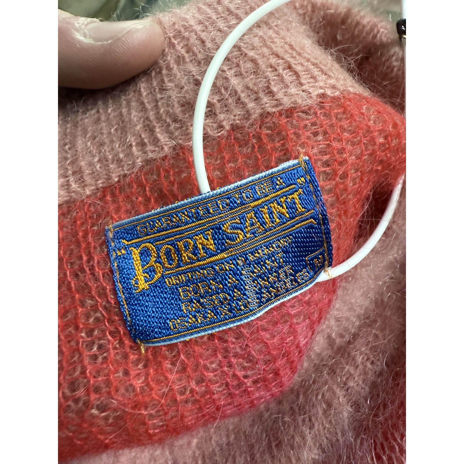 Other Saint Michael Born n Raised Clown Knit Sweater Pink NWT - M Size US M / EU 48-50 / 2 - 2 Thumbnail