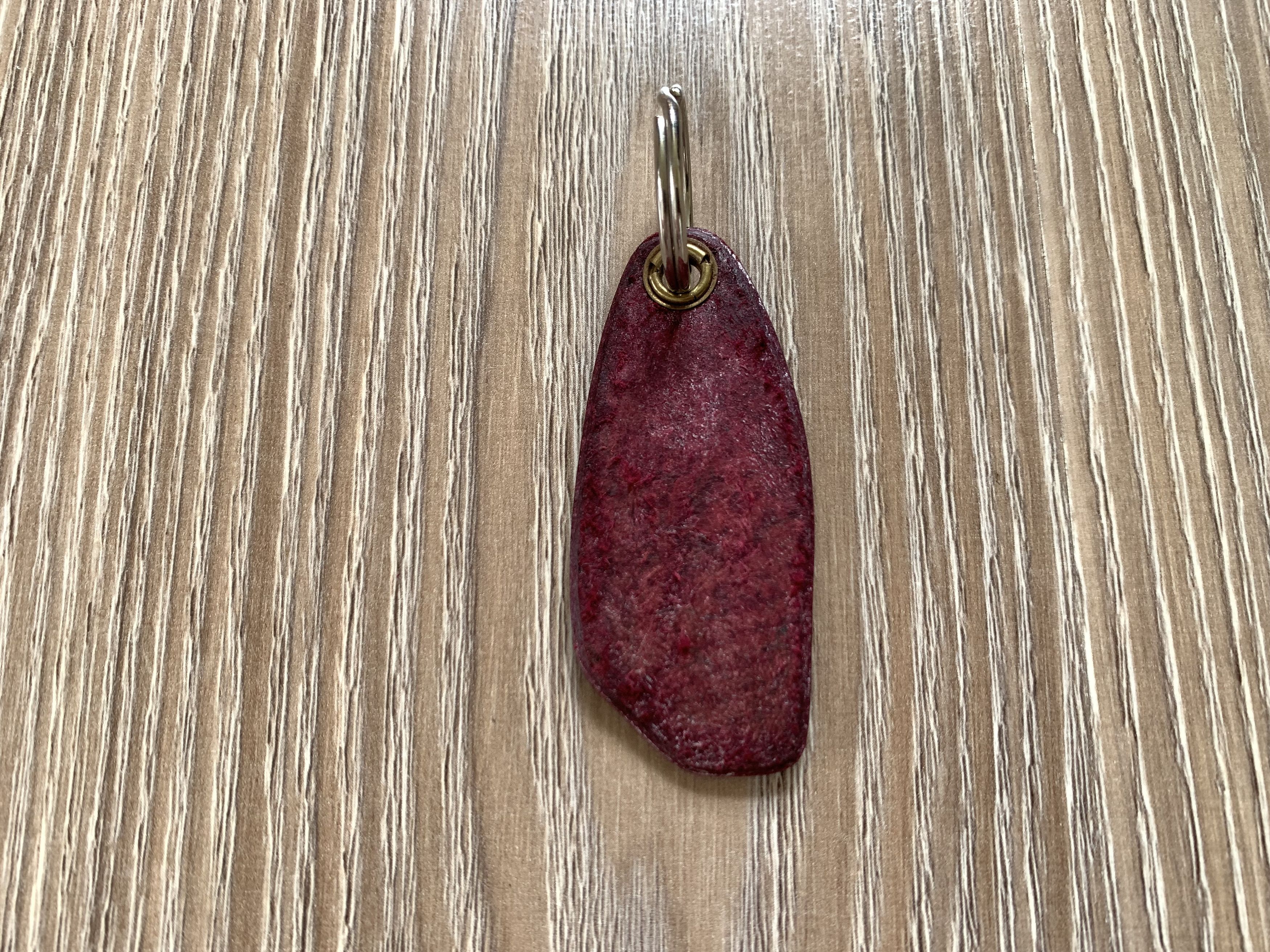 Handmade Leather Keychain With Embossing Size ONE SIZE - 4 Thumbnail
