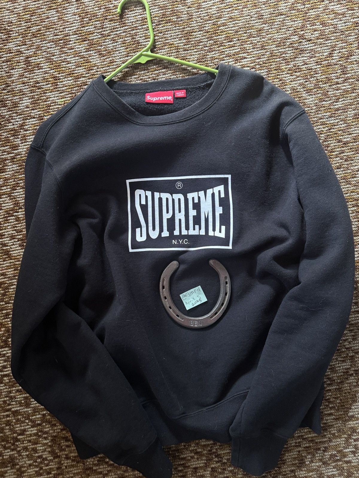 Supreme SUPREME SS19 WARM UP “EVERLAST” CREWNECK | Grailed 