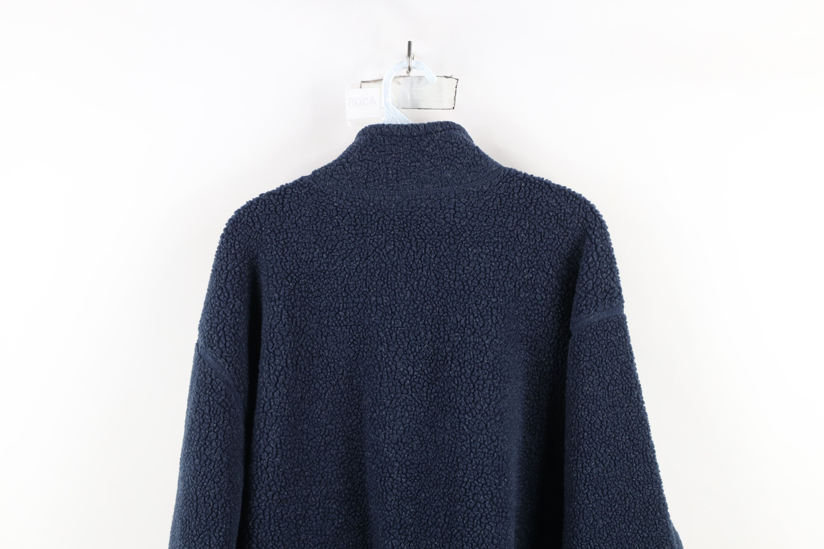 Vintage Vintage 90s Streetwear Deep Pile Fleece Half Zip Sweater Size US XXL / EU 58 / 5 - 11 Thumbnail