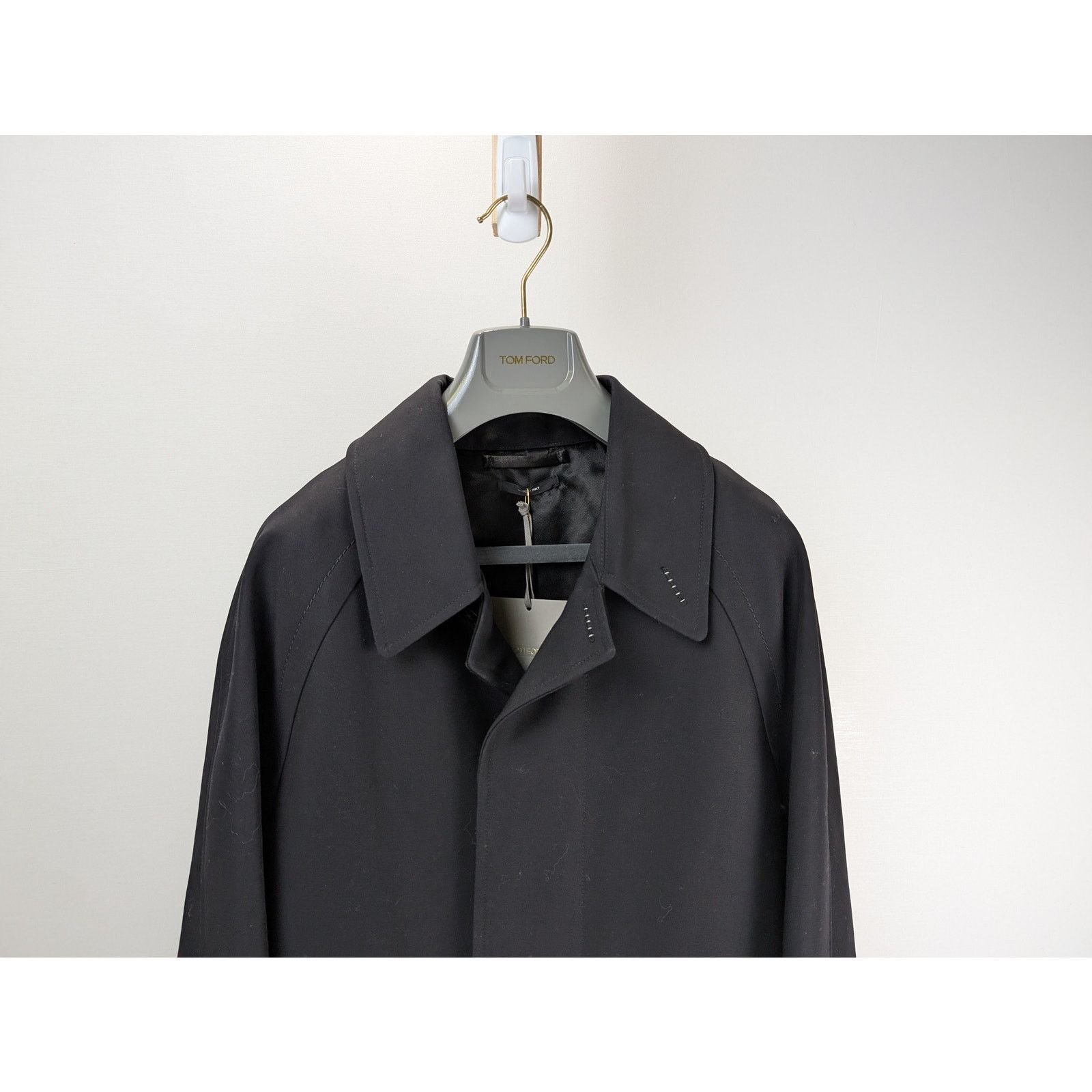 Tom Ford o1rshd1 Trench Overcoat Coat in Black Size US M / EU 48-50 / 2 - 2 Thumbnail