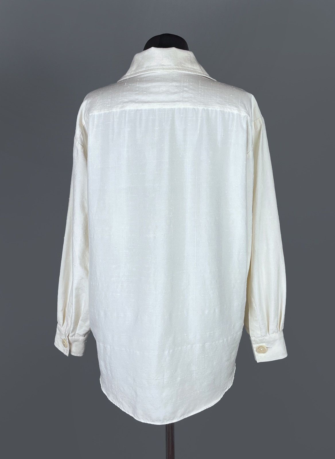 Vintage Vintage 80s Yves Saint Laurent Rive Gauche Linen Shirt Sz 38 Size S / US 4 / IT 40 - 11 Thumbnail