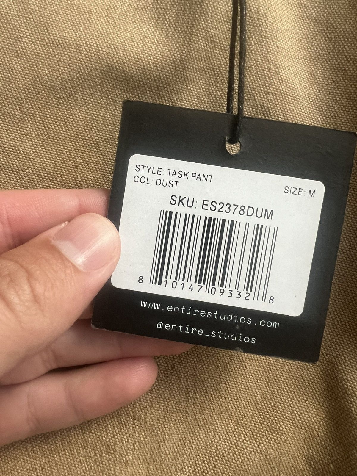 Entire Studios Task Pant (Dust) Size US 32 / EU 48 - 3 Thumbnail
