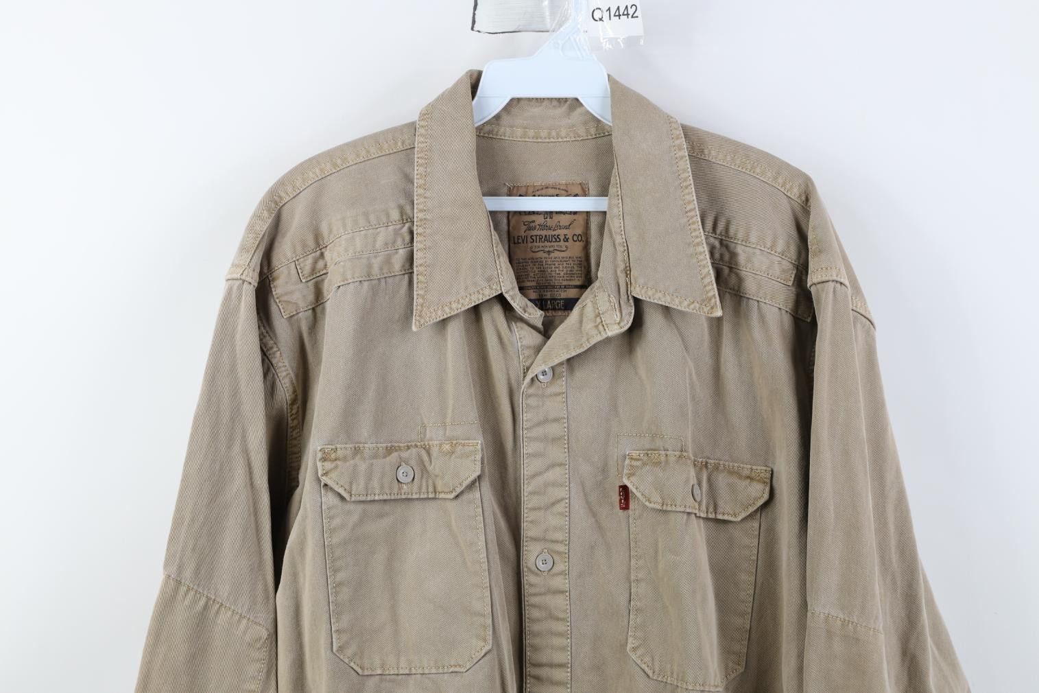 Levi's Vintage Levis Pigment Dye Stonewash Twill Shirt Jacket Size US XL / EU 56 / 4 - 2 Thumbnail