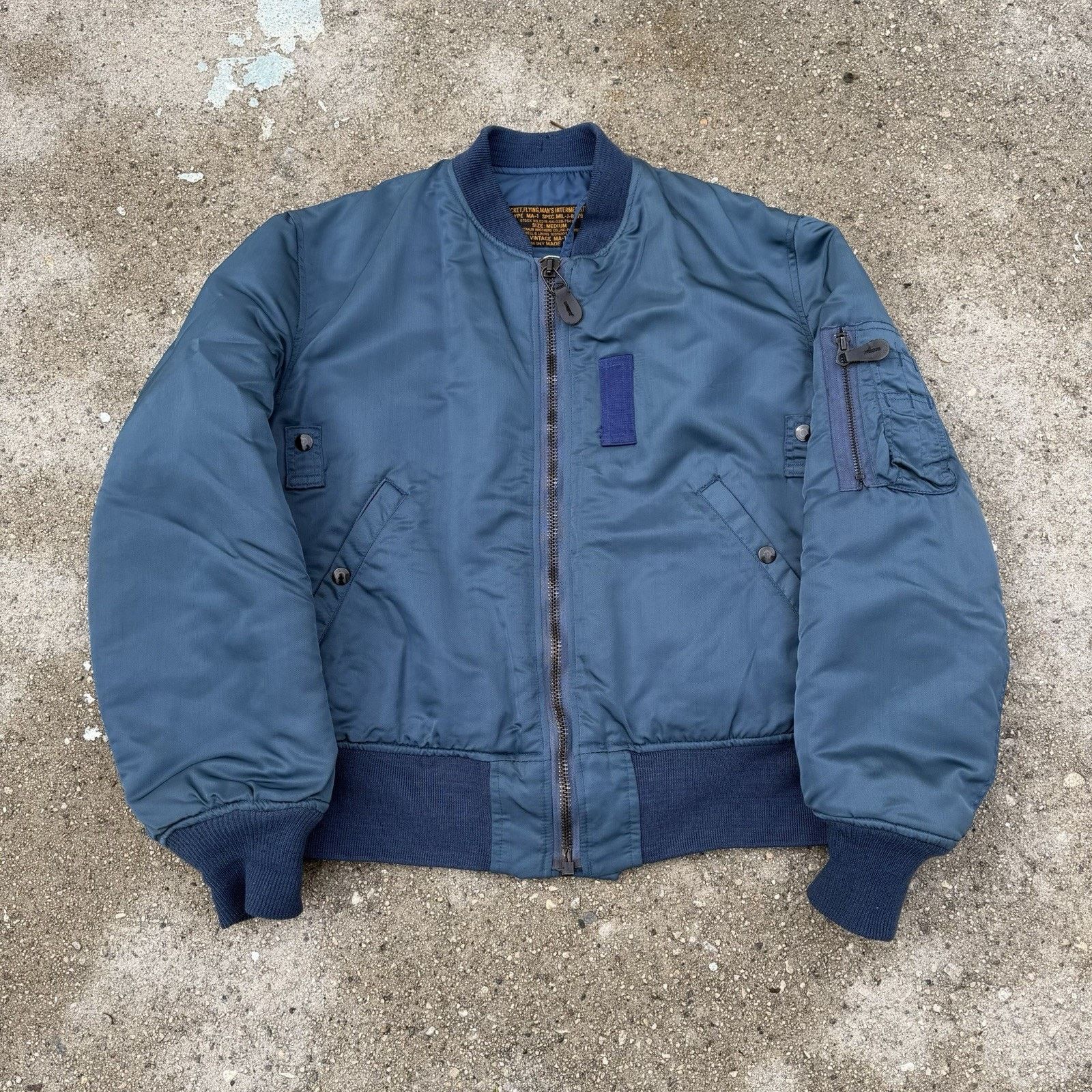 Alpha Industries × Vintage Vintage U.S. Air Force MA-1 Flight Bomber Jacket Weintraub Size US M / EU 48-50 / 2 - 1 Thumbnail