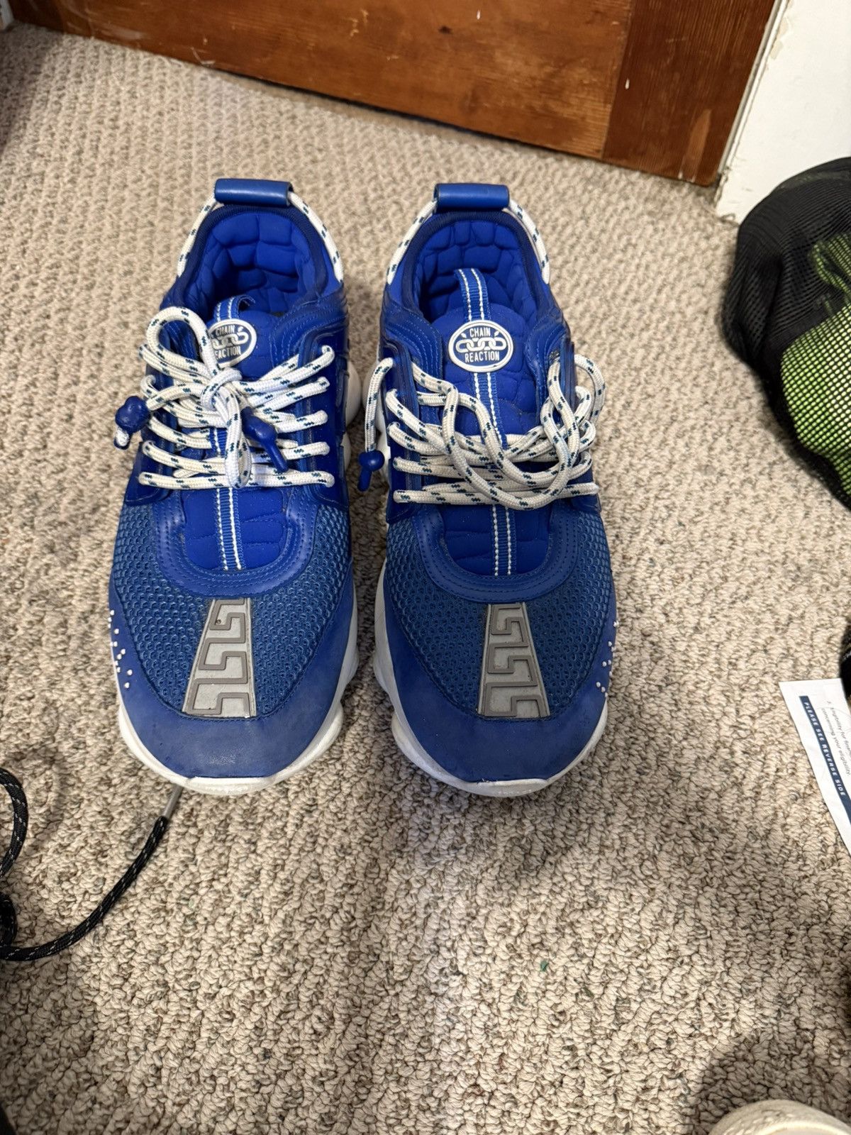 Versace Versace Chain Reaction Mesh Rubber Suede Blue 46 Size US 12 / EU 45 - 2 Thumbnail