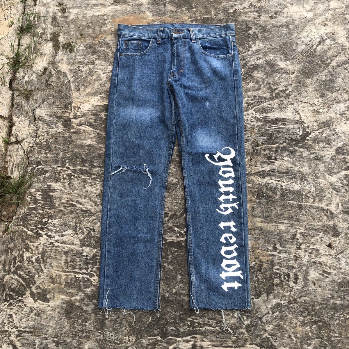 Other Jeans haindpainted “Youth Rebolt” Size US 32 / EU 48 - 2 Thumbnail