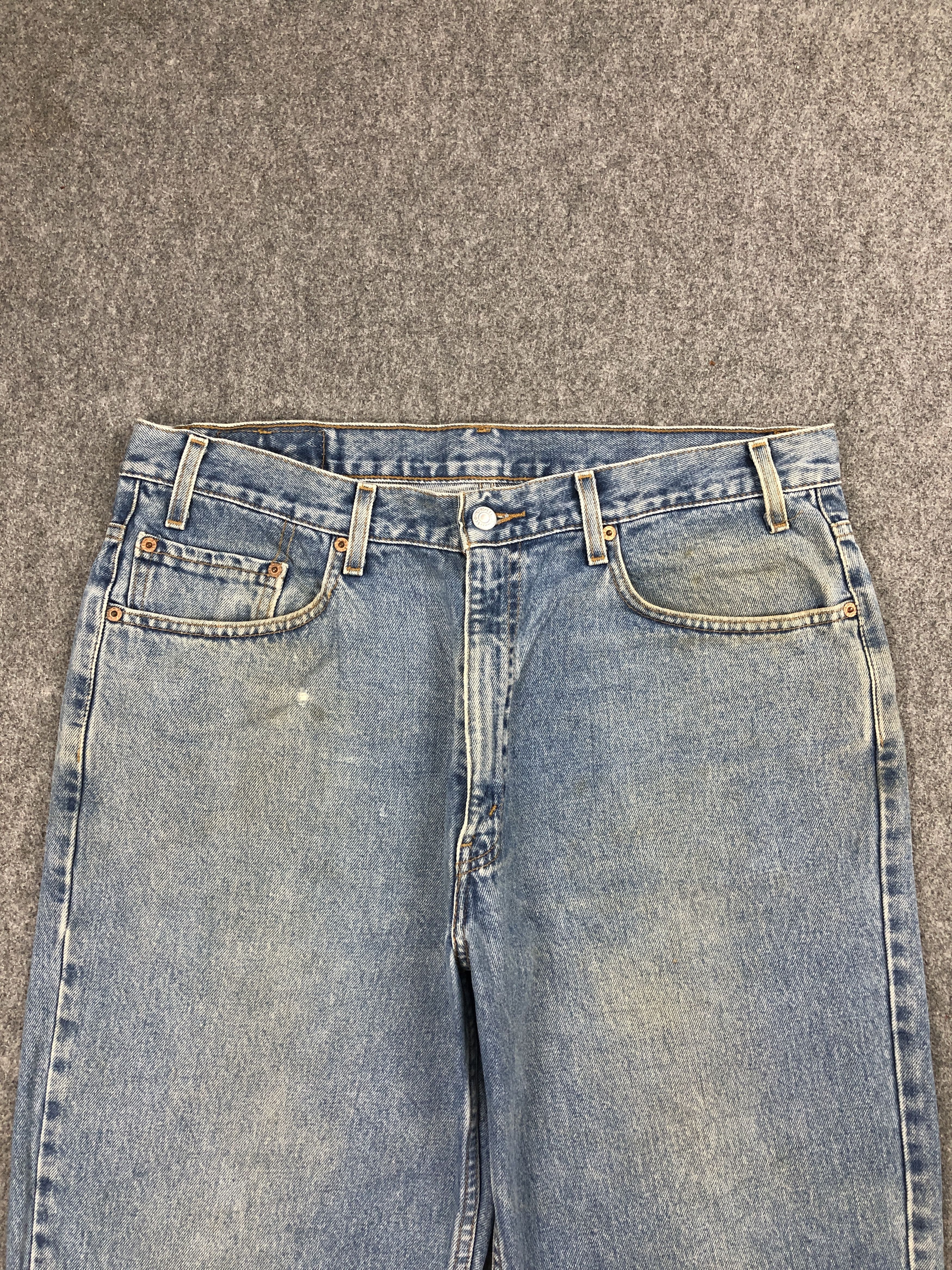 Levi's × Vintage 90s Vintage Levis 550 Light Washed Jeans DP2450 Size US 36 / EU 52 - 2 Thumbnail