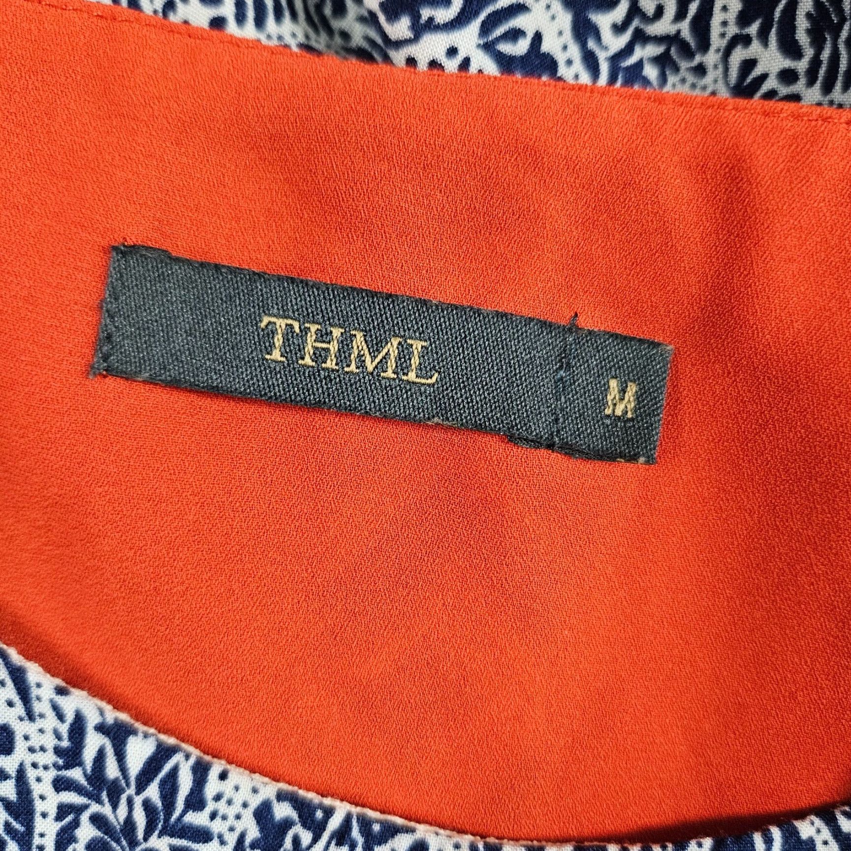 Vintage VINTAGE THML Womens Top Shirt Womens Medium Blue Orange Embroidered Sleeveless Rayon Size M / US 6-8 / IT 42-44 - 6 Thumbnail