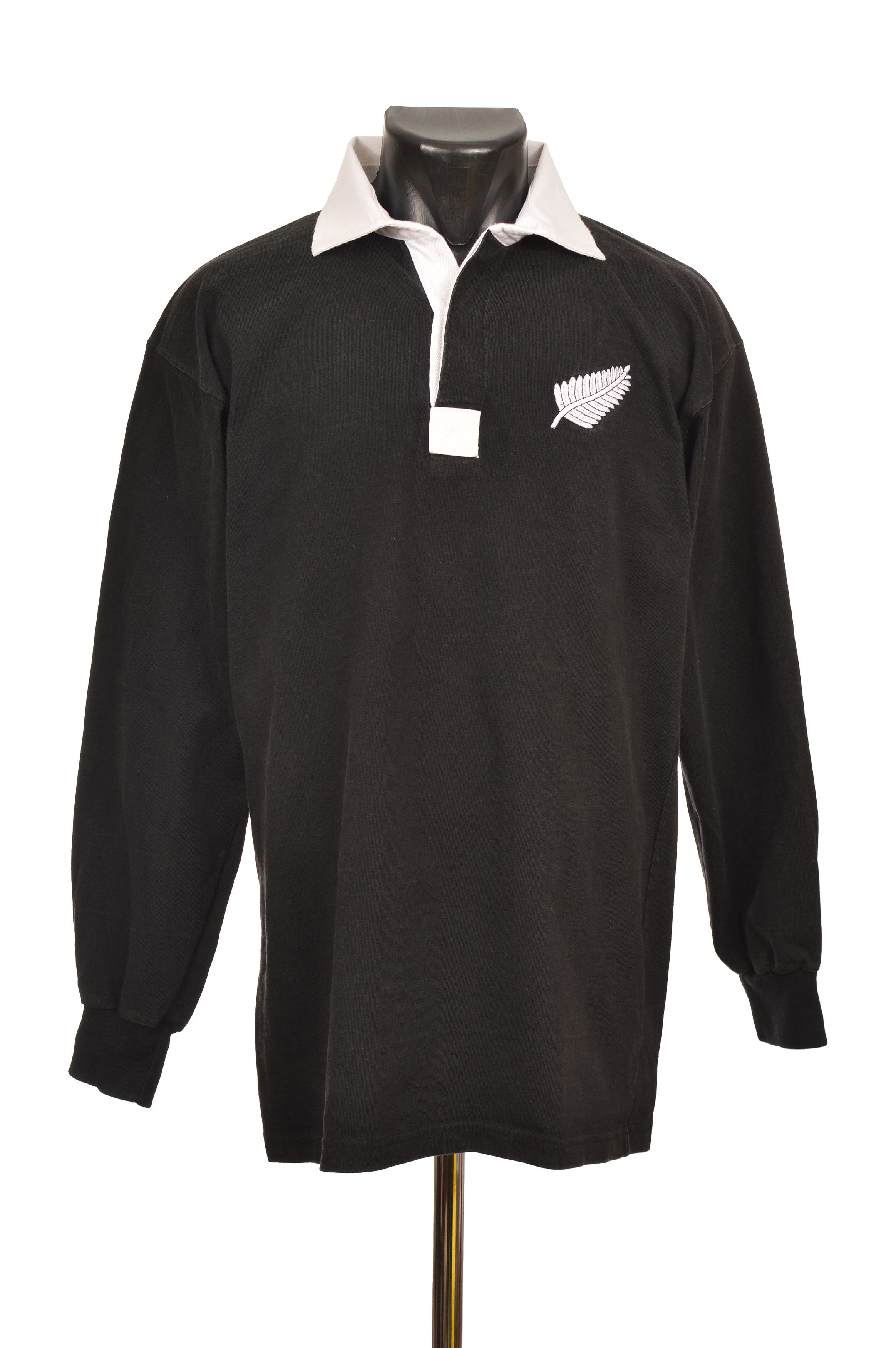 Vintage Two's Company All Blacks Vintage LS Rugby Polo Shirt Size US L / EU 52-54 / 3 - 1 Thumbnail
