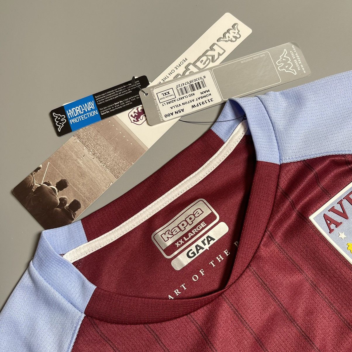 Kappa × Vintage ASTON VILLA KAPPA 2020/2021 SOCCER HOME JERSEY #10 GREALISH Size US XXL / EU 58 / 5 - 6 Thumbnail
