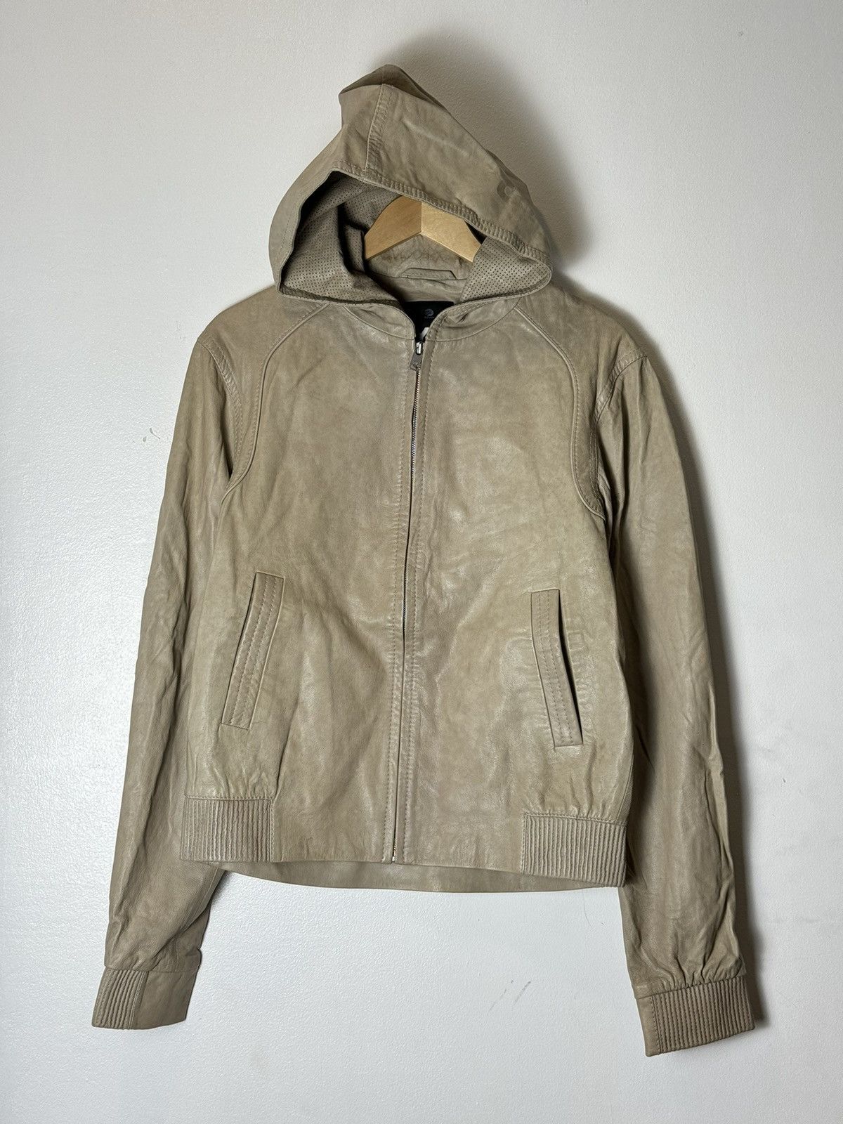 Adidas Y-3 Yohji Yamamoto | Adidas | Leather Hoodie Jacket Size US XS / EU 42 / 0 - 1 Thumbnail
