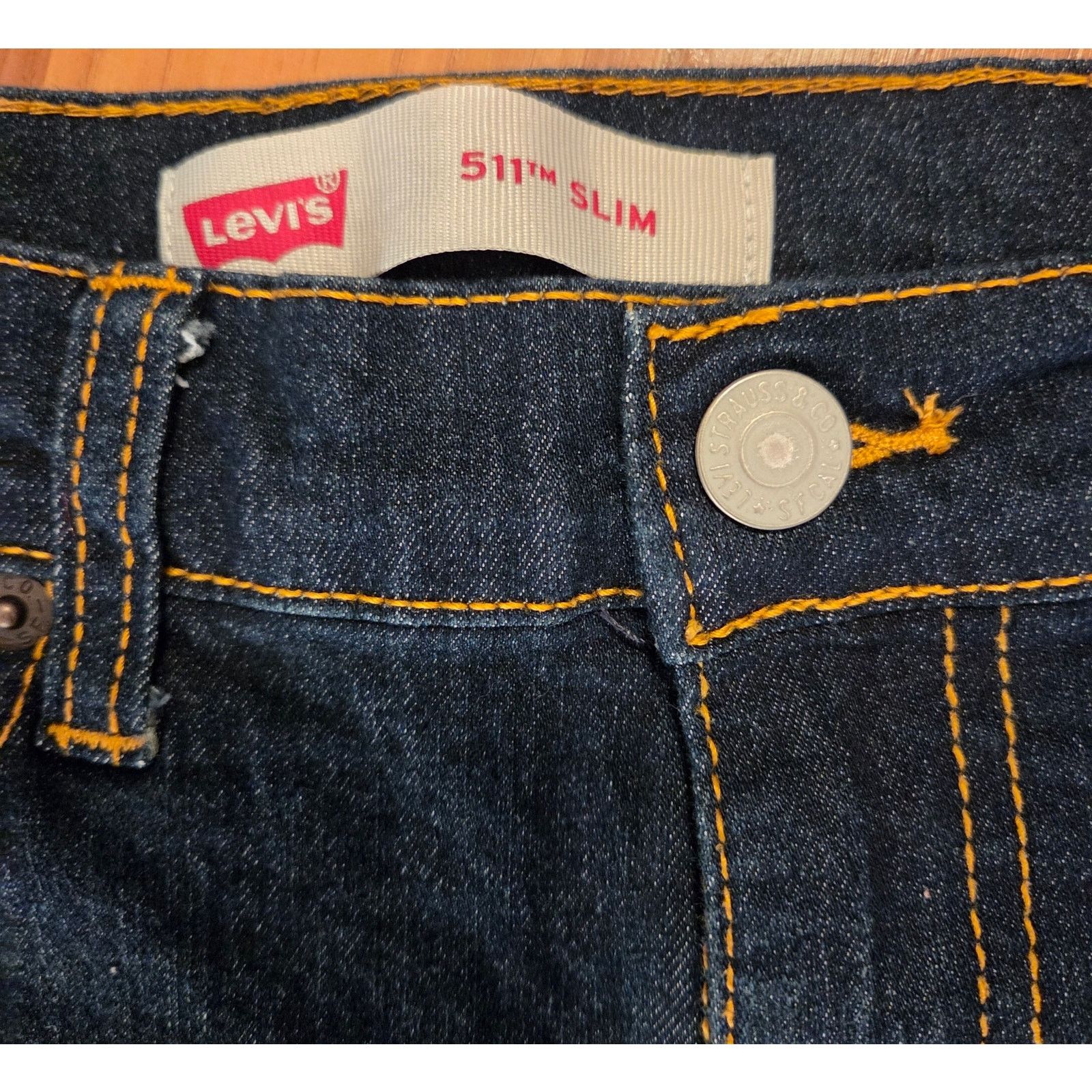 Levi's Levi's 511 Slim Blue Denim Bermuda Jean Shorts-Junior Size12 Size 26" / US 2 / IT 38 - 6 Thumbnail
