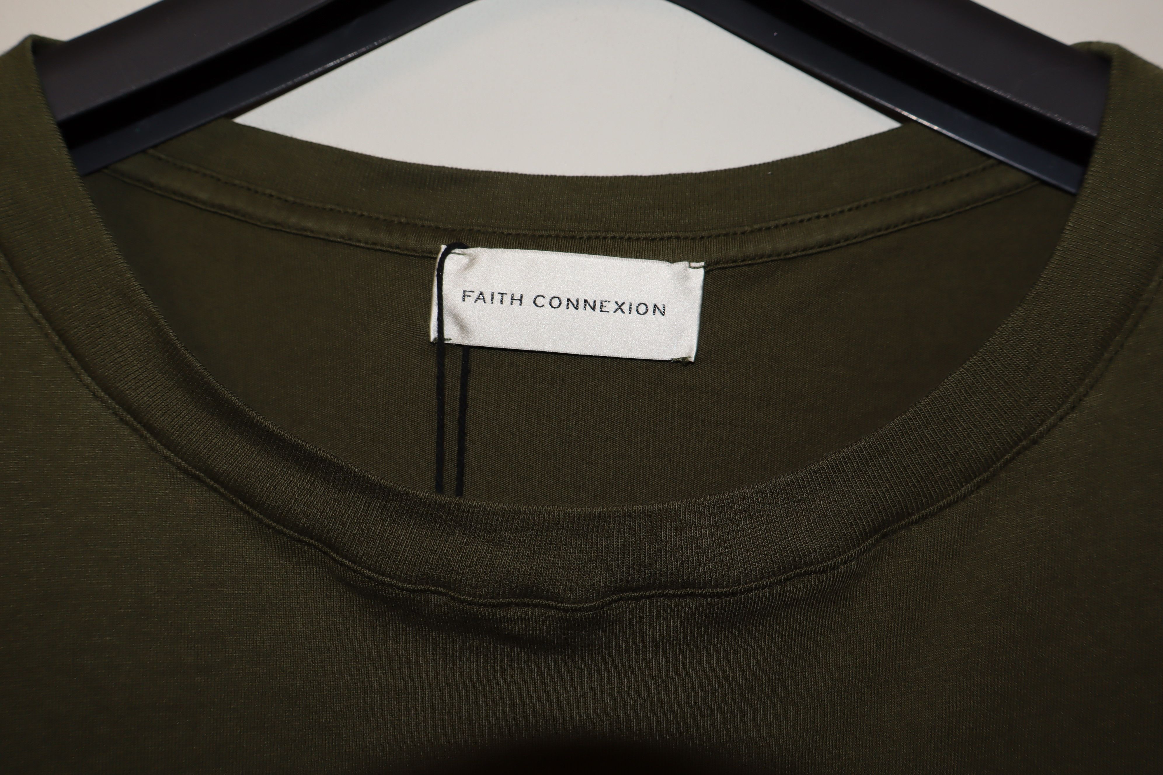 Faith Connexion Khaki fitted t-shirt Size US L / EU 52-54 / 3 - 3 Thumbnail
