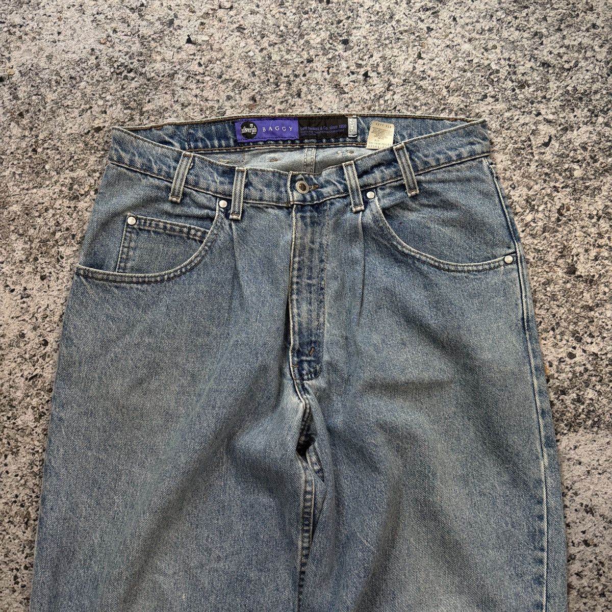 Levi's Vintage 90s Levi’s Silvertab Faded Baggy Denim Skater Jeans Size US 34 / EU 50 - 4 Thumbnail
