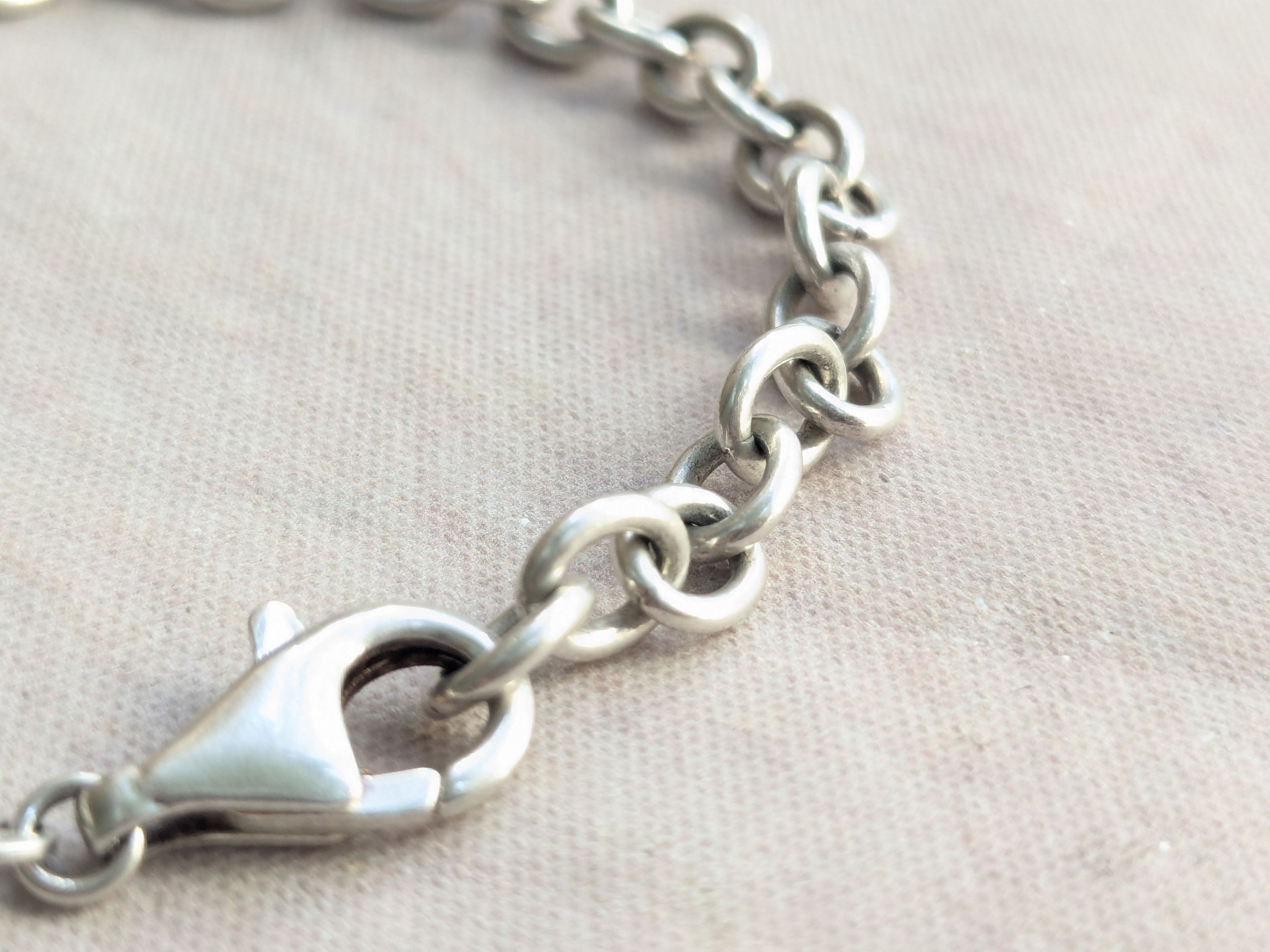 Jewelry Vintage Sterling Silver Bracelet Milor Oval Chain Link 8 Y2K Size ONE SIZE - 4 Thumbnail