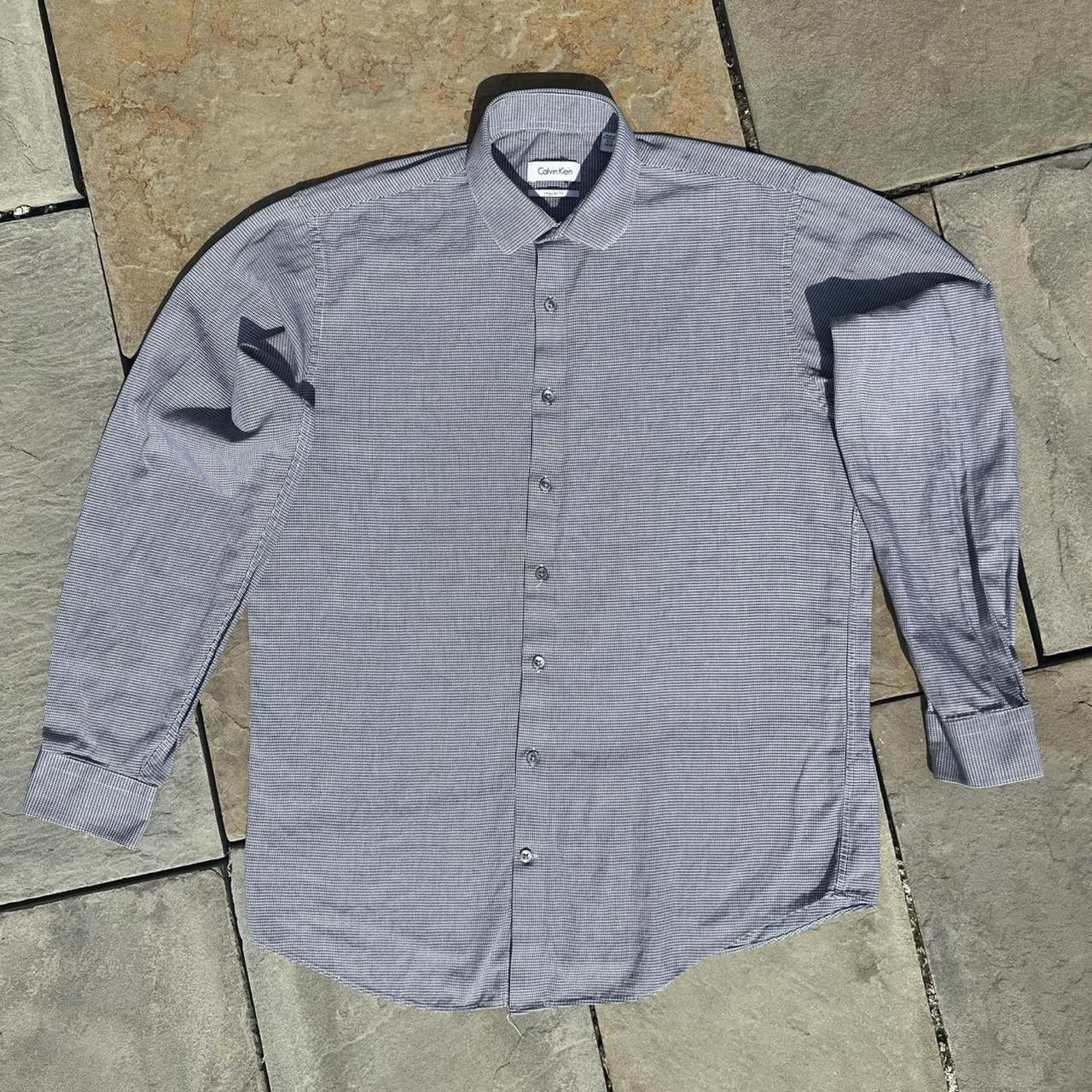 Calvin Klein Y2K Calvin Klein Houndstooth Button Down Shirt Size US M / EU 48-50 / 2 - 1 Thumbnail