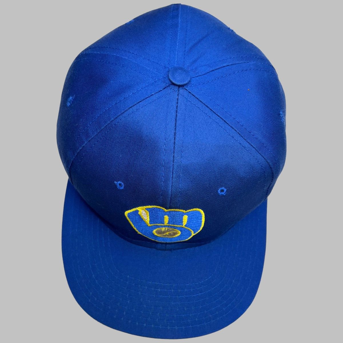 MLB × Vintage Vintage 1990s MLB Milwaukee Brewers Plain Logo Snapback Size ONE SIZE - 6 Thumbnail