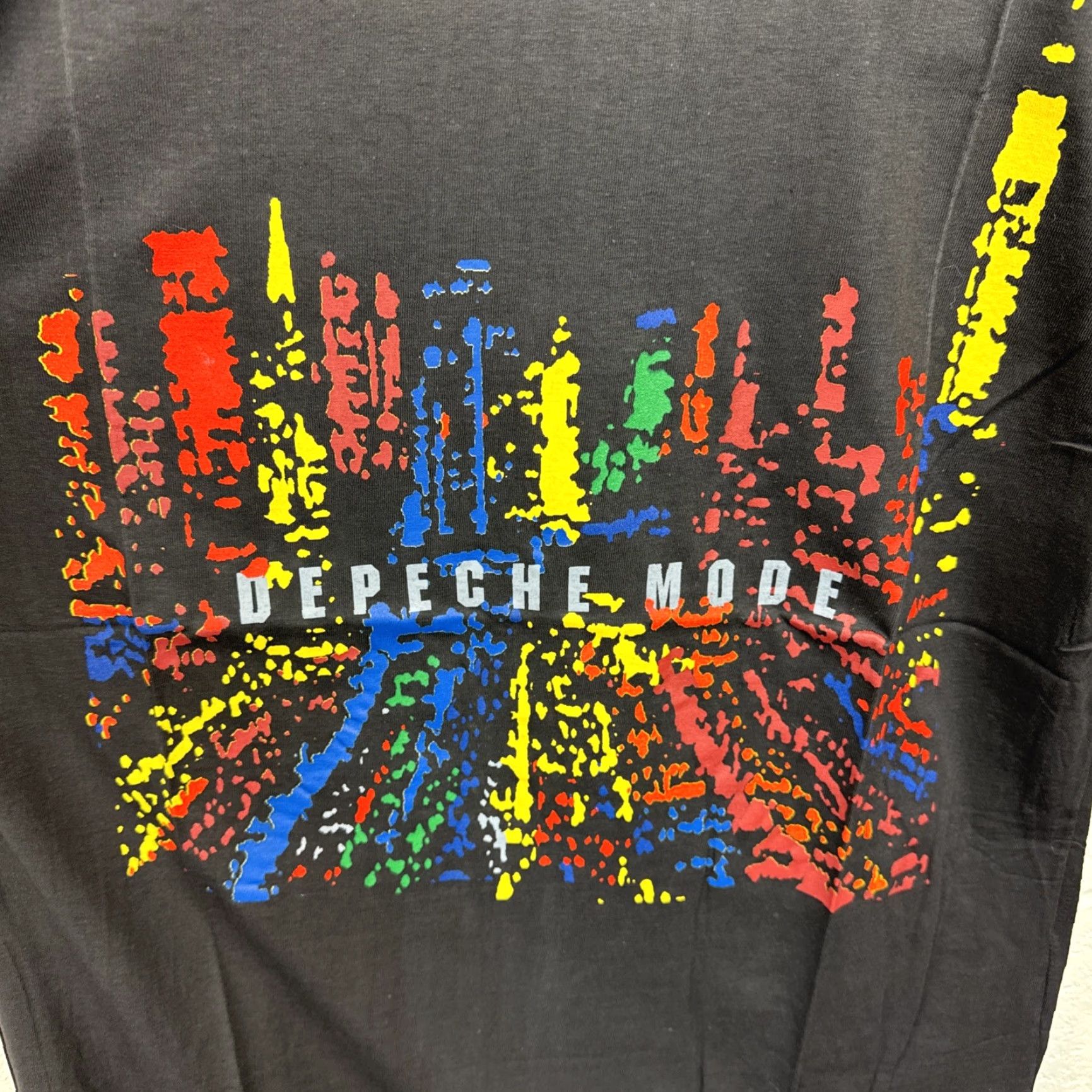 Vintage VINTAGE Depeche Mode T Shirt XL 80s Tour Deadstock Rare Take Time Black Cotton Unisex Graphic Tee 1980s Mens Womens Size US XL / EU 56 / 4 - 2 Thumbnail
