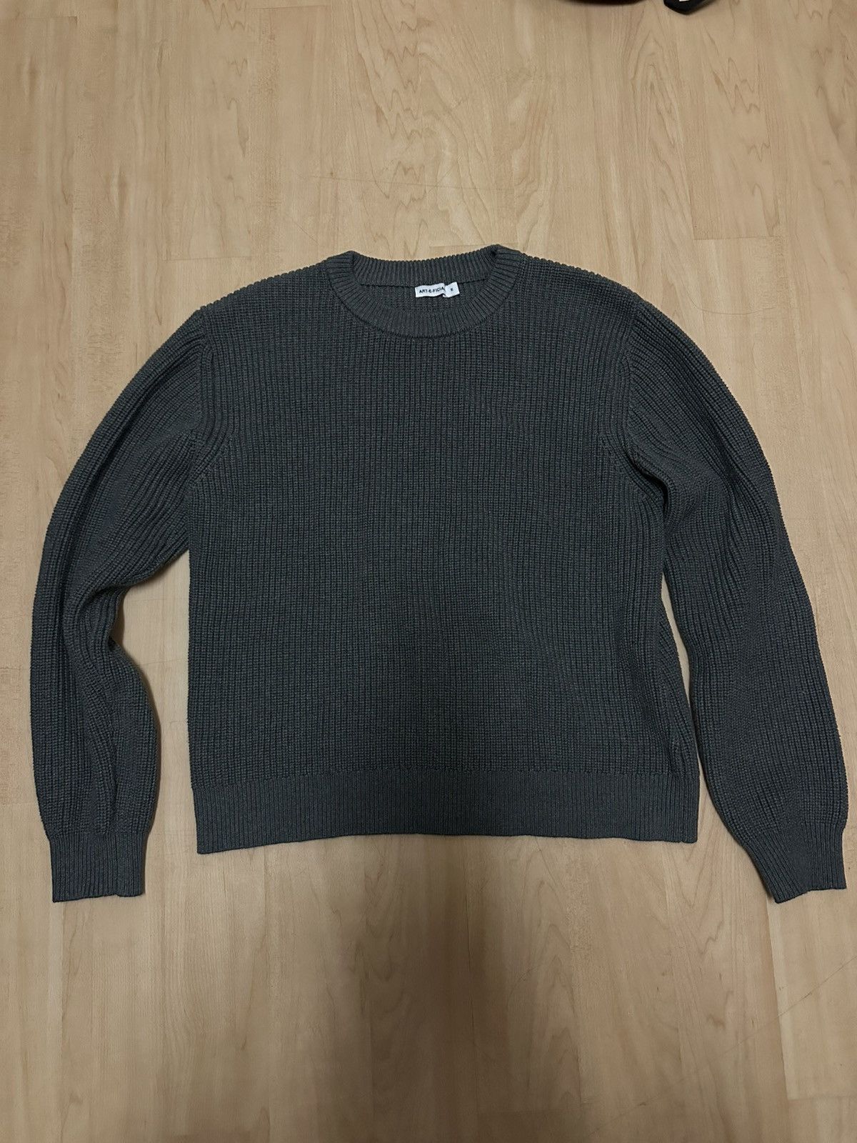 Other arteficial gray stone washed knit sweater Size US M / EU 48-50 / 2 - 1 Thumbnail