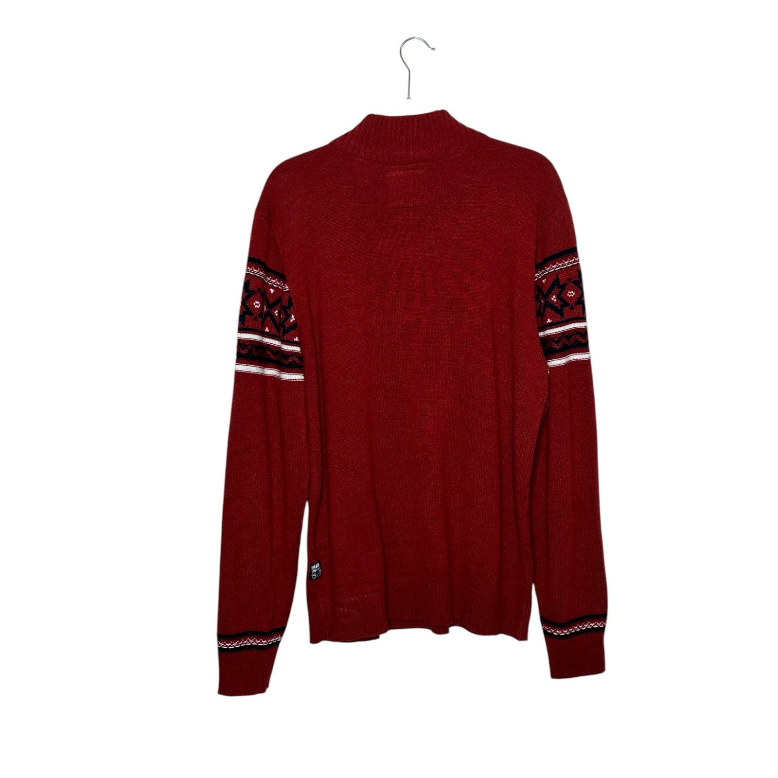 Buffalo David Bitton Buffalo men jeans red winter sweater size XL Size US XL / EU 56 / 4 - 10 Thumbnail