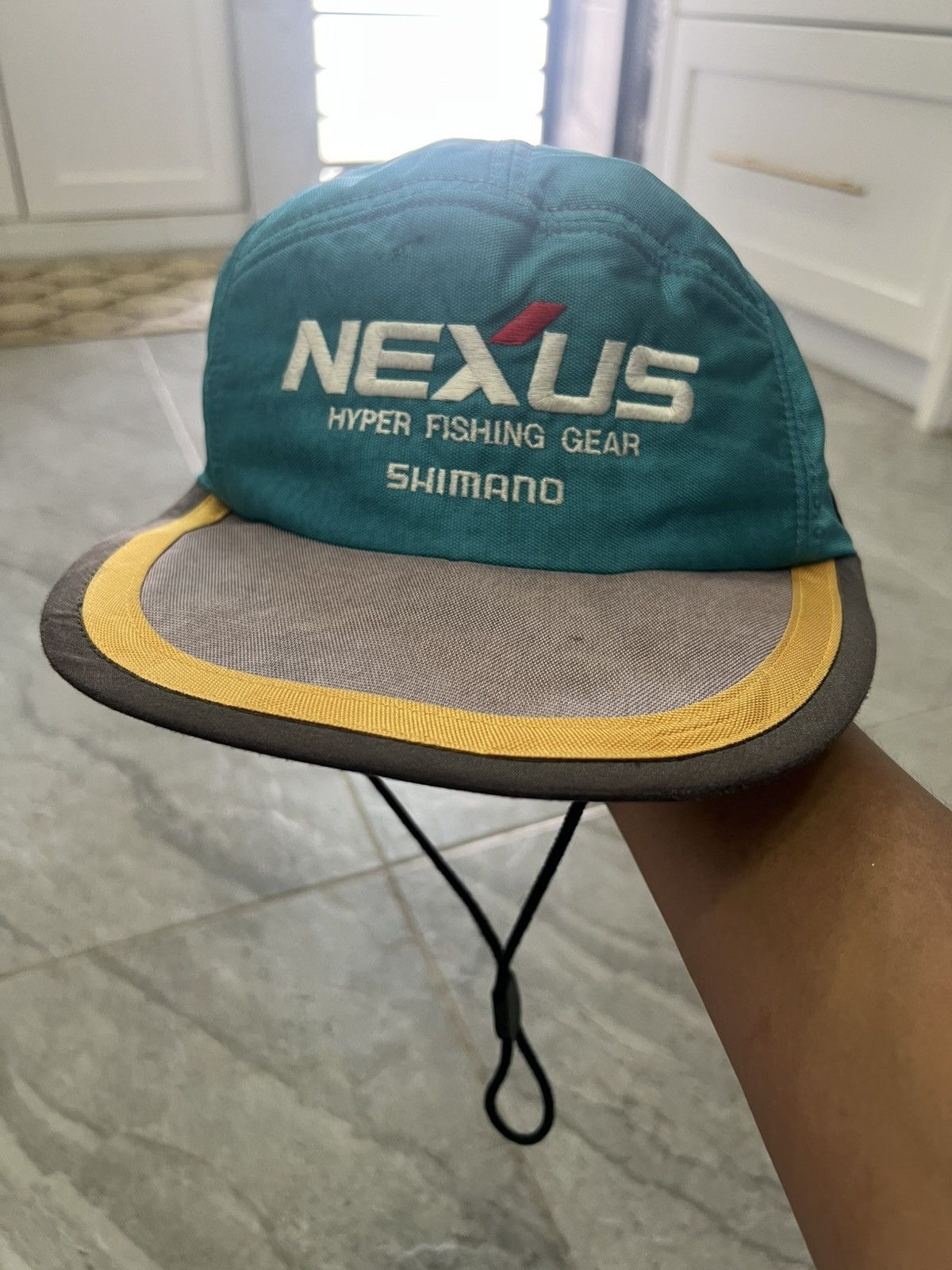 Japanese Brand Vintage 90s Shimano Nexus Hyper Fishing Gear Snapback Size ONE SIZE - 10 Thumbnail