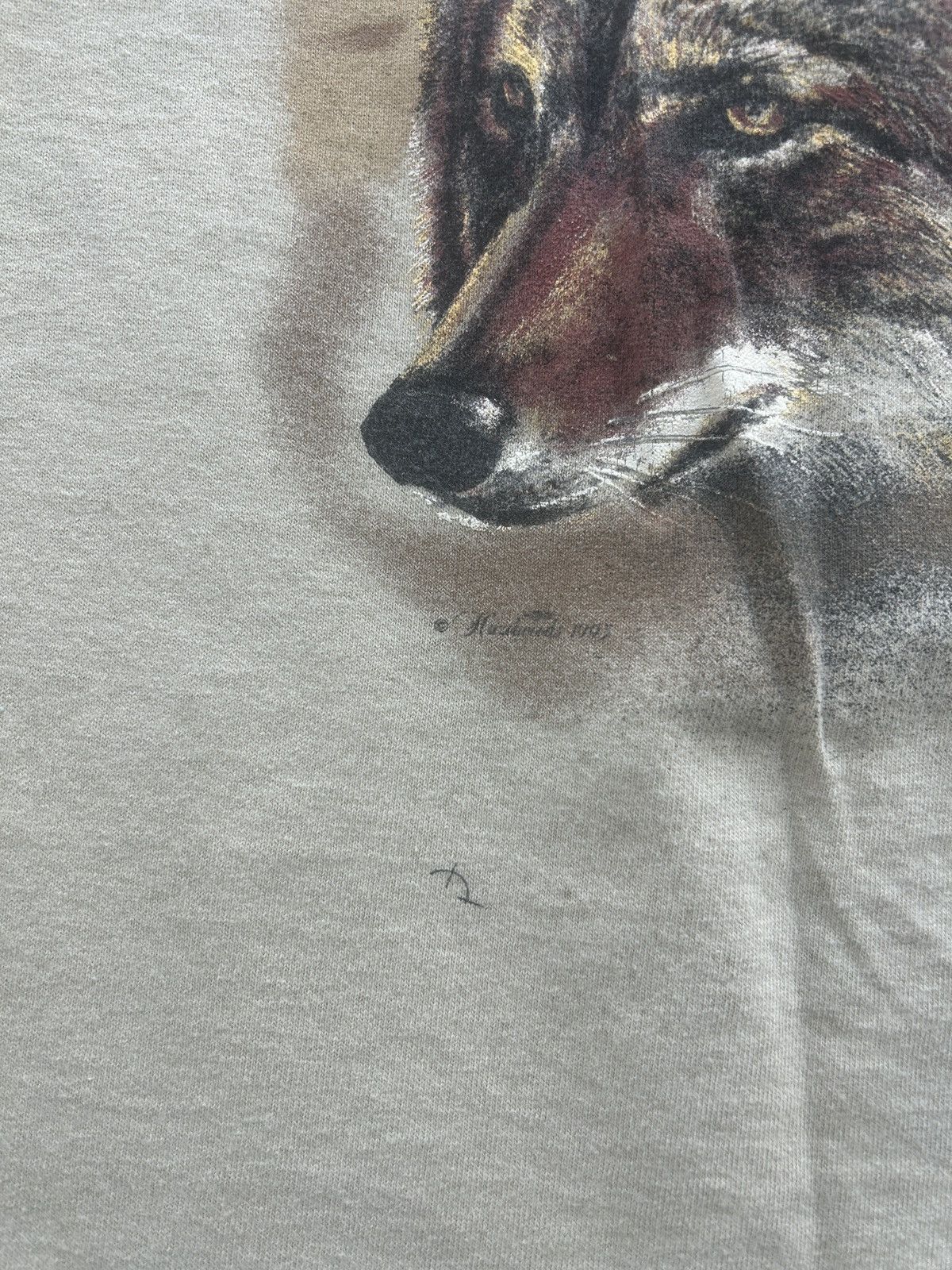Vintage Vintage 90s Wolf Native Art AOP Graphic Tee Size US L / EU 52-54 / 3 - 8 Thumbnail