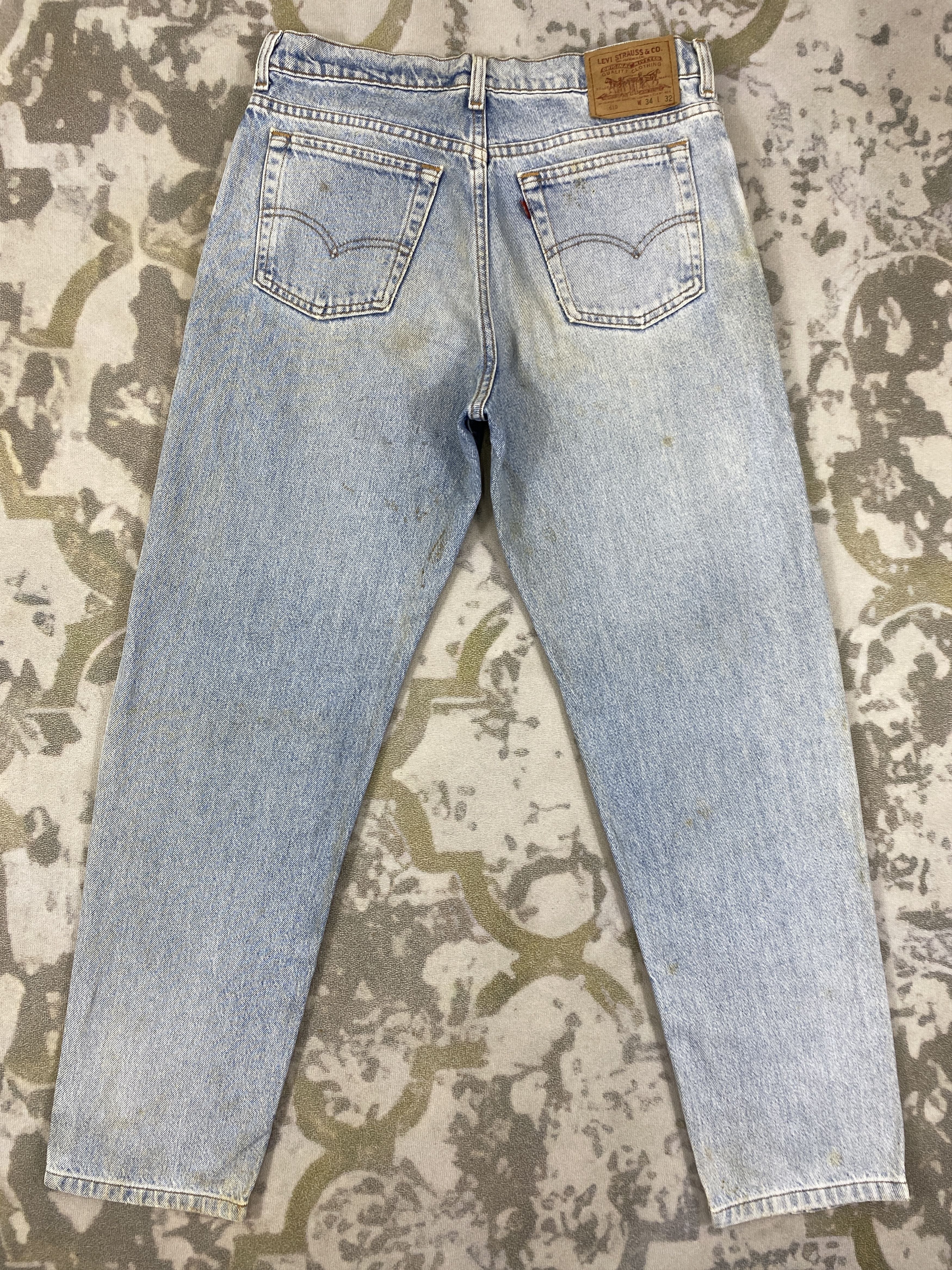 Levi's 90’s Distressed Blue Vintage Levi's 610 USA 33x29.5 JN866 Size US 33 - 2 Thumbnail