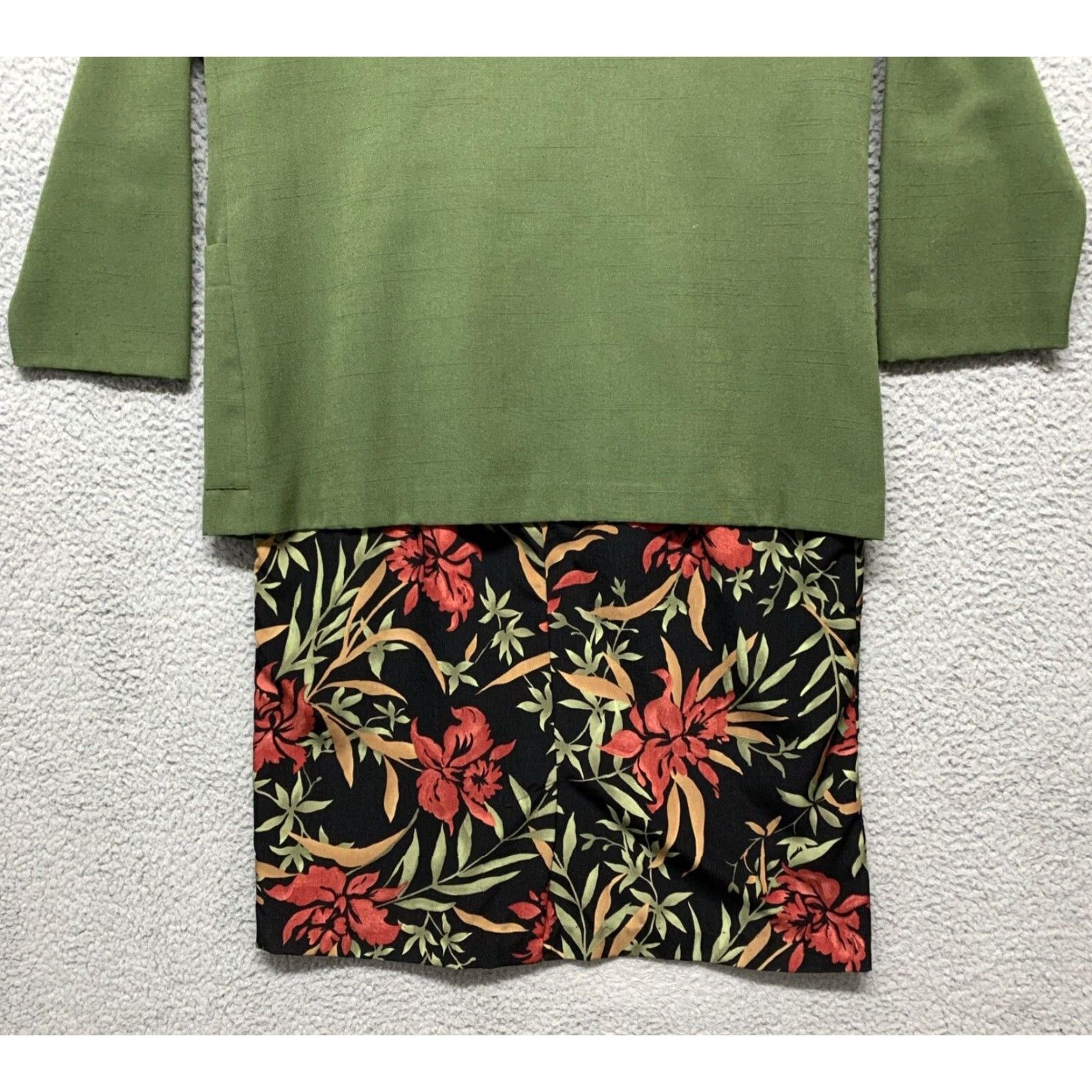 Lee Kathie Lee Dress 6" Slit Sz 8/10, Requirements Petite Jacket W/Belt 2 Pockets Size M / US 6-8 / IT 42-44 - 6 Thumbnail