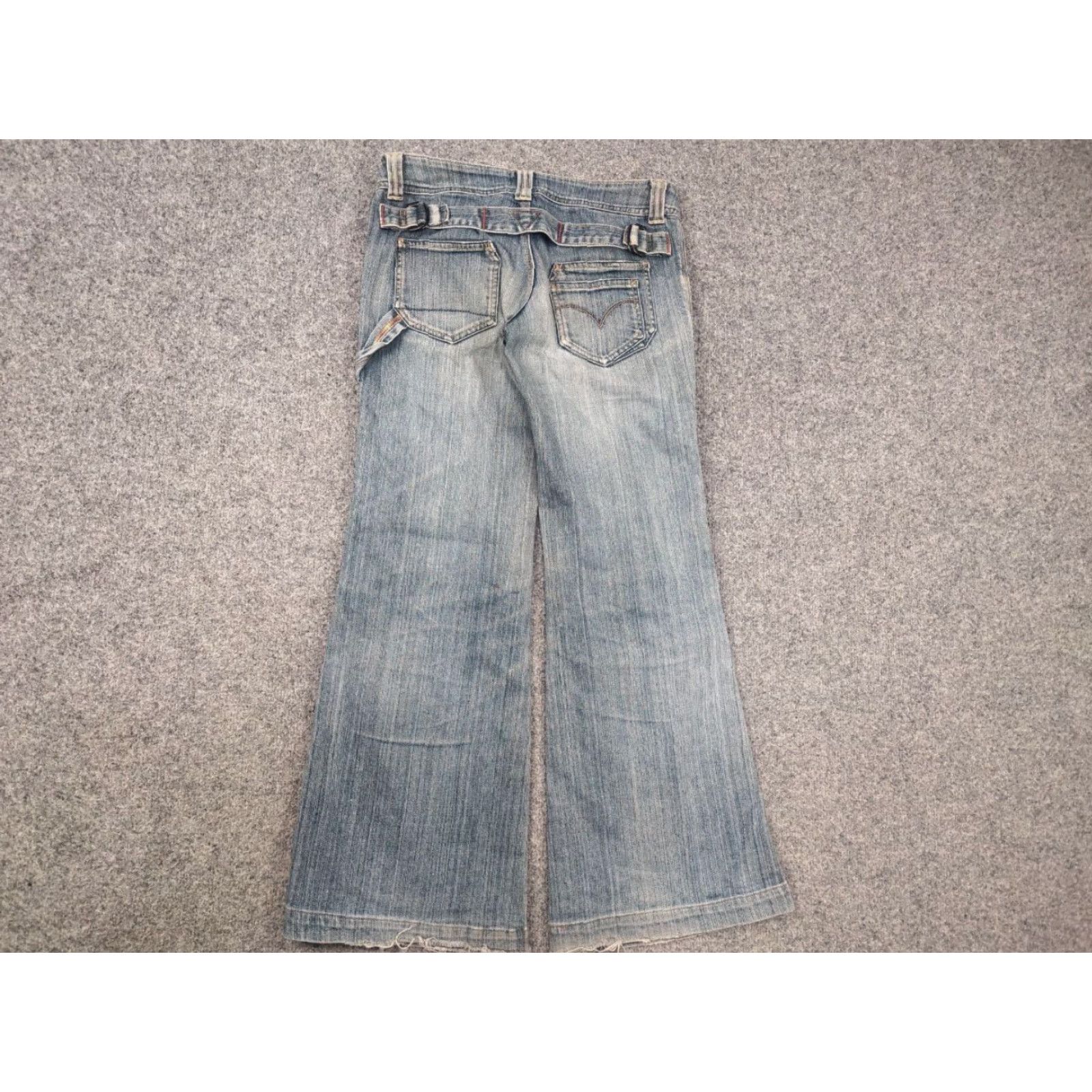Levi's VINTAGE Levi's 90's Lady Style Low Rise Bootcut Jeans Japan Made 29 Blue Denim 5-Pocket Design Womens Size 29" - 7 Thumbnail