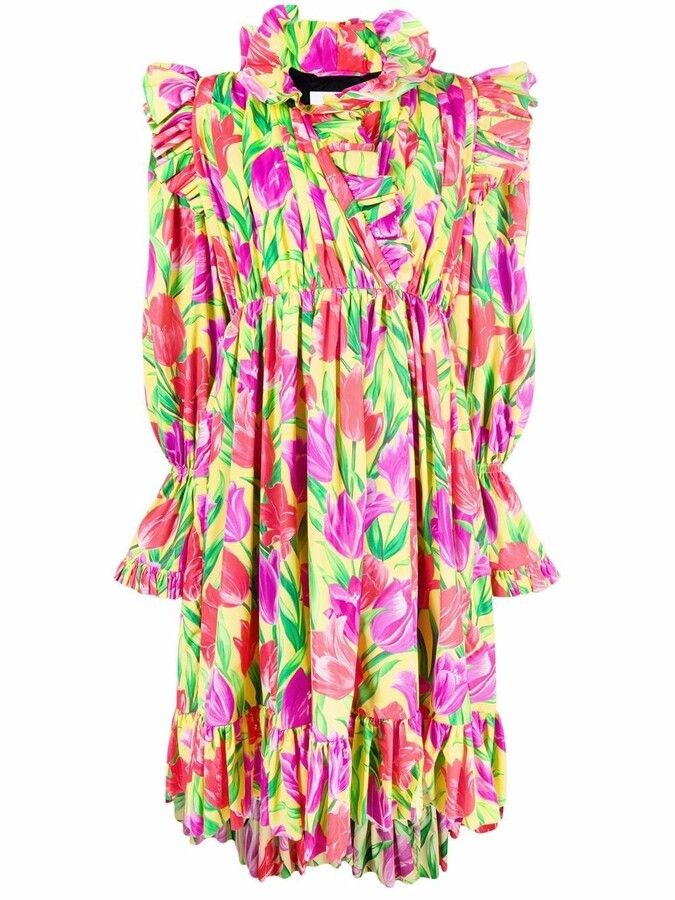 Balenciaga o1mt1gz0325 Raincoat Dress in Multicolor Size XS / US 0-2 / IT 36-38 - 1 Thumbnail
