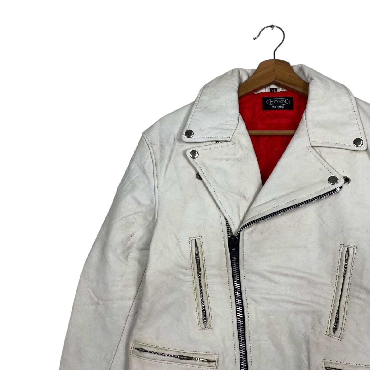 Genuine Leather × Vintage Double Collar leather jacket Size US S / EU 44-46 / 1 - 6 Thumbnail