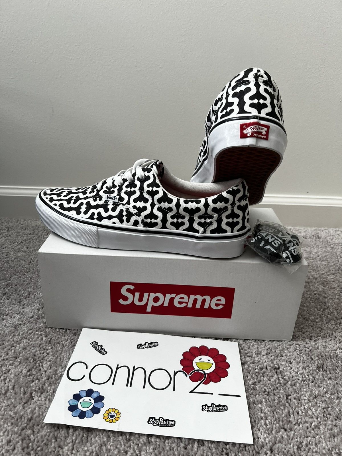 Supreme × Vans Supreme Vans Skate Era Monogram S Logo Black | Grailed