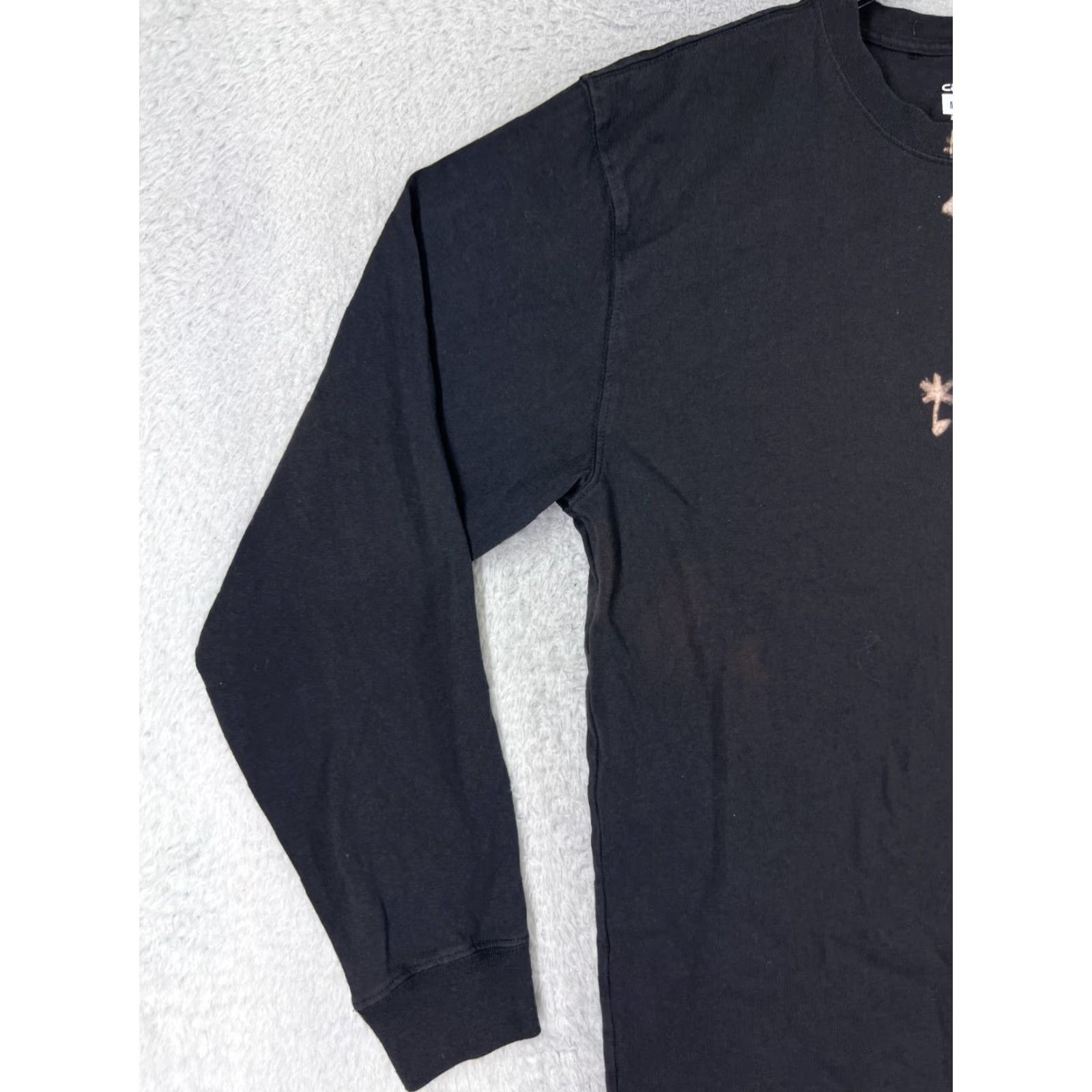 Carhartt VINTAGE Carhartt Shirt Men Medium Black Long Sleeve Crew Neck Cotton Jersey Art Holes Size US M / EU 48-50 / 2 - 6 Thumbnail