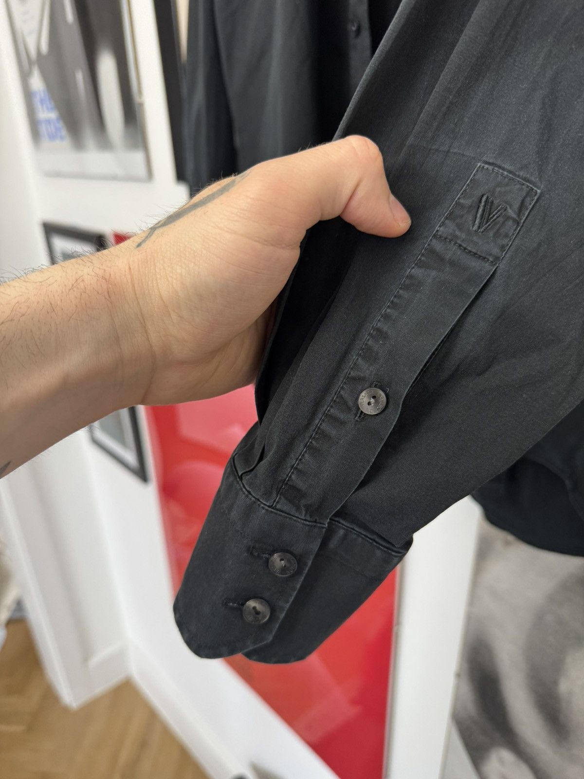 Versace Versace Collection Designer Button Up Black Shirt Luxury Size US L / EU 52-54 / 3 - 5 Thumbnail