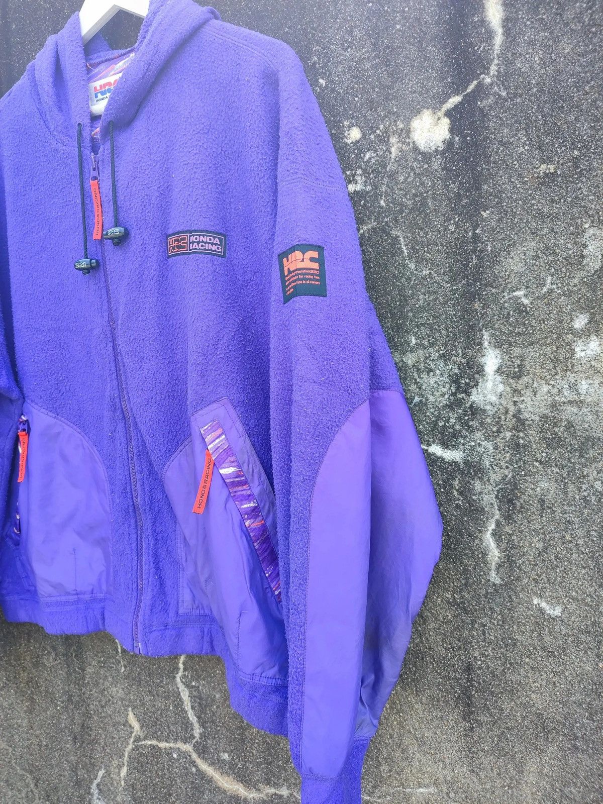 Honda Vintage HRC Honda Racing Fleece Hoodie – Purple (M/L) Size US L / EU 52-54 / 3 - 4 Thumbnail