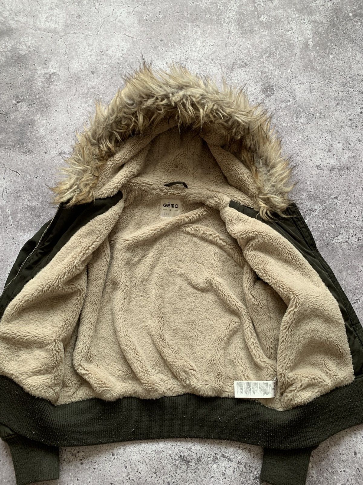 If Six Was Nine 🔥HYPE BOMBER MOHAIR Y2K FAUX FUX OPIUM WOMENS JACKET Size M / US 6-8 / IT 42-44 - 9 Thumbnail