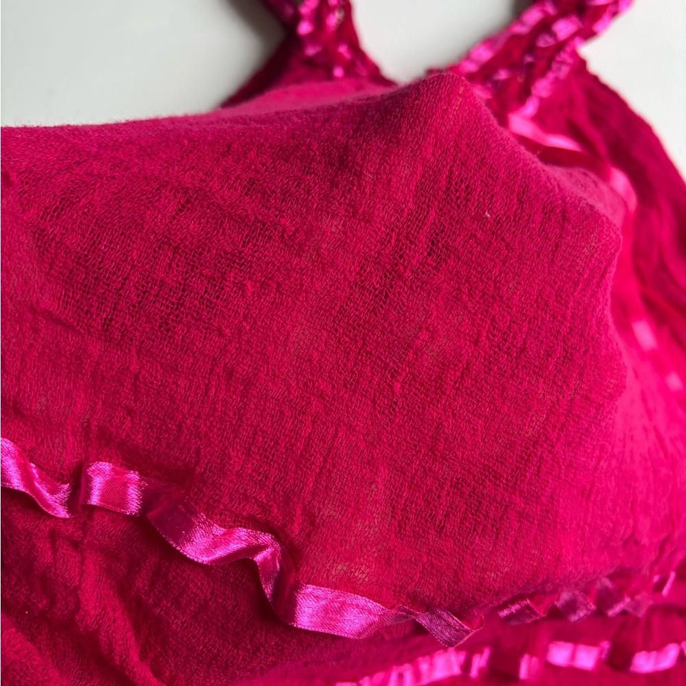 Designer Pink Coquette Ruffle Baby Doll Top Size S / US 4 / IT 40 - 5 Thumbnail